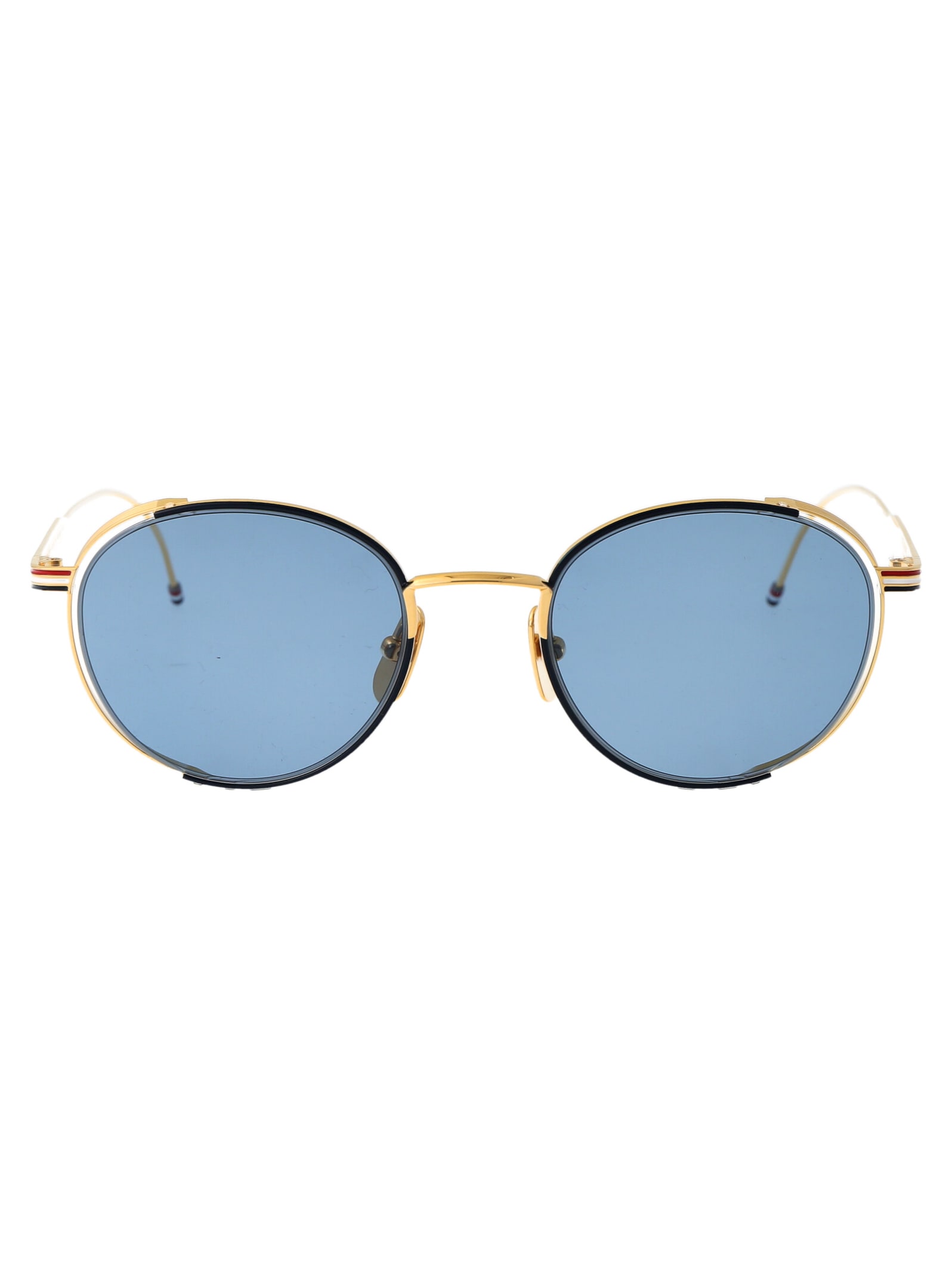 Shop Thom Browne Ues106a-g0001-415-50 Sunglasses In 415 Navy