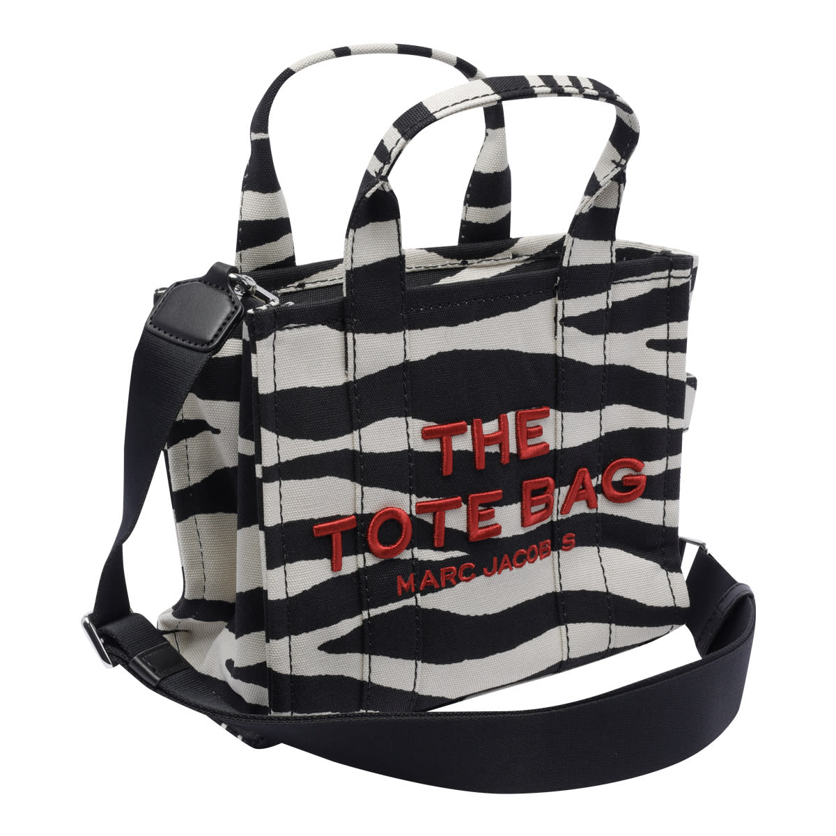 Shop Marc Jacobs The Zebra Small Tote Bag In Multicolour