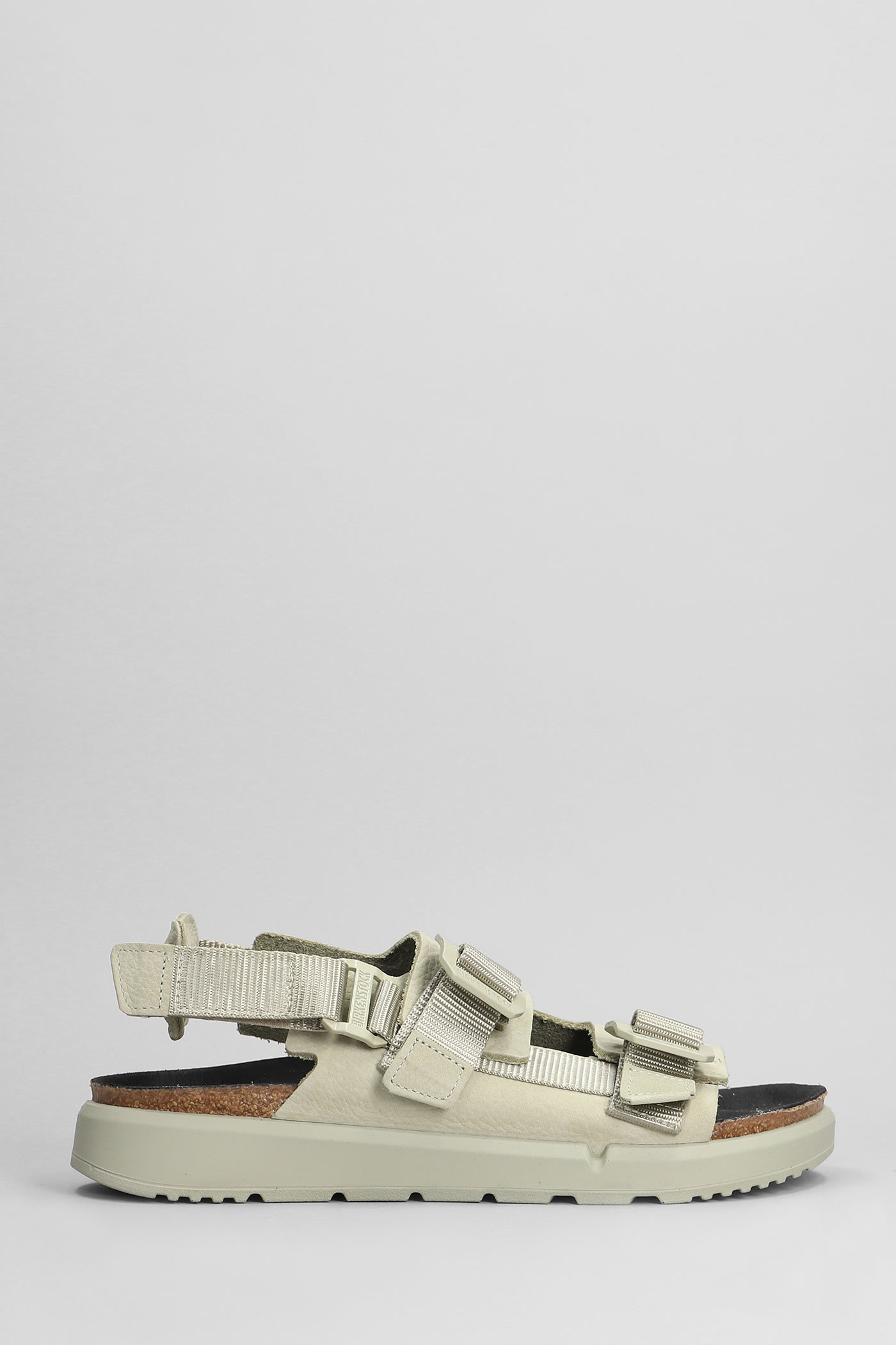 Birkenstock Shinjuku Slipper-mule In Green Leather In Multi