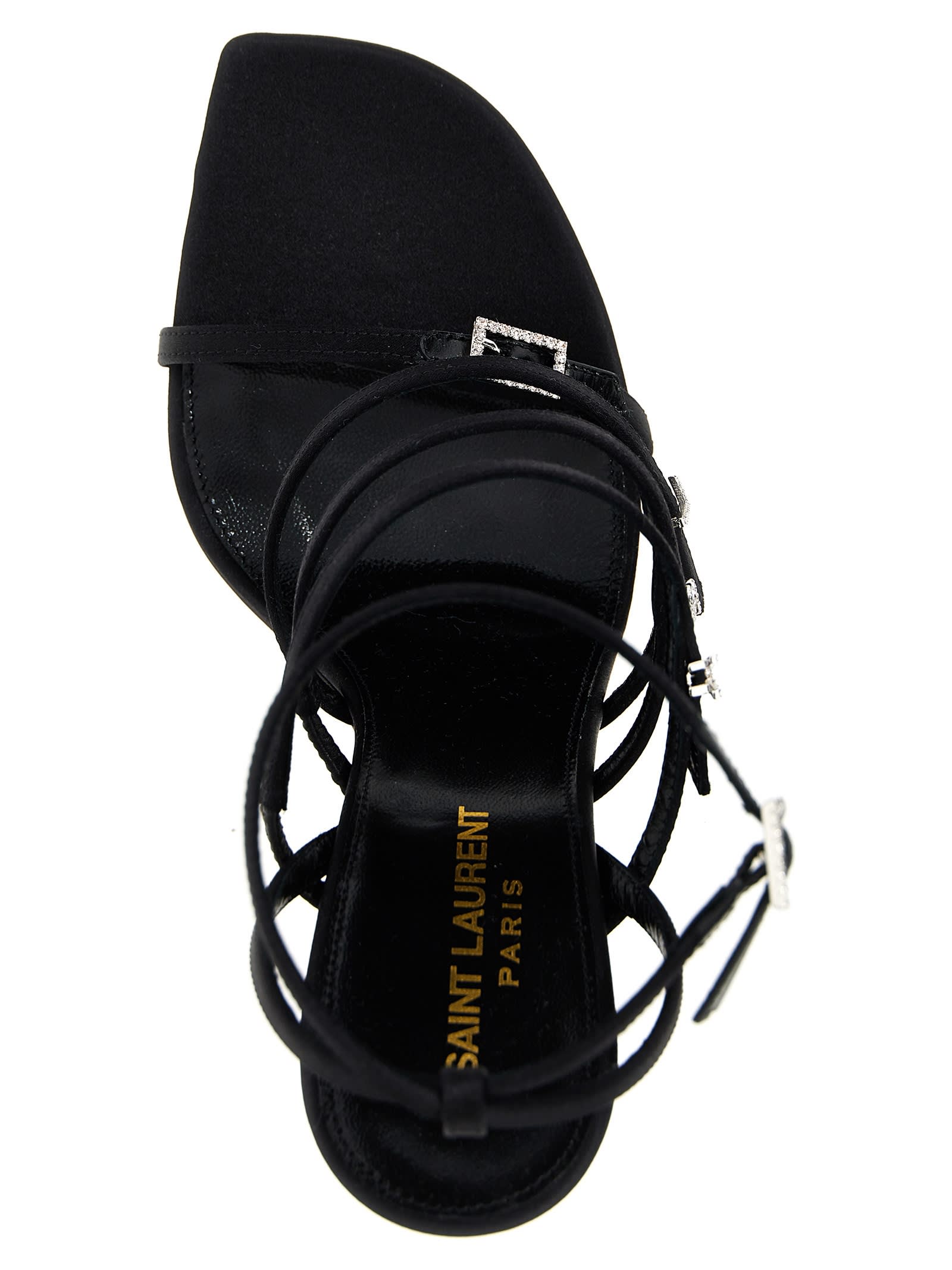 Shop Saint Laurent Free Sandals In Black