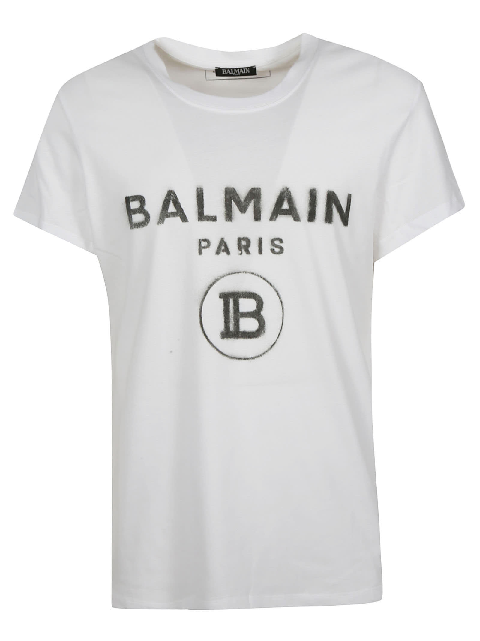 Balmain Balmain Logo Print T-shirt - White/Grey - 11052787 | italist