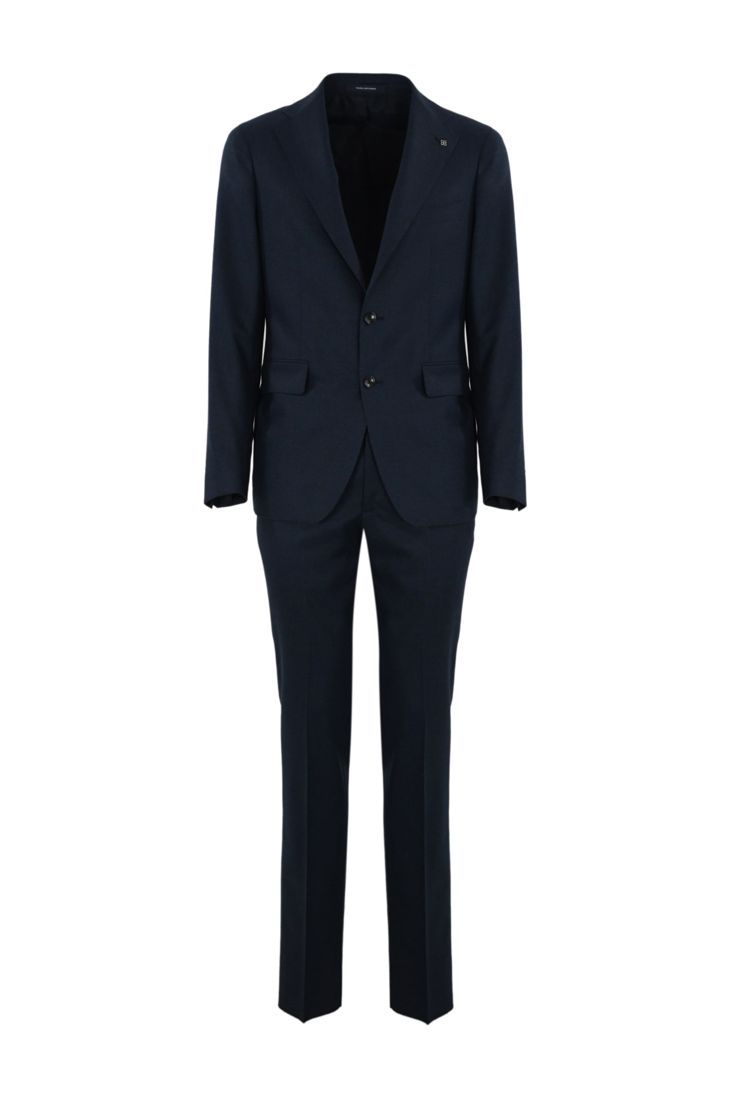 Shop Tagliatore Single-breasted Blue Wool Suit