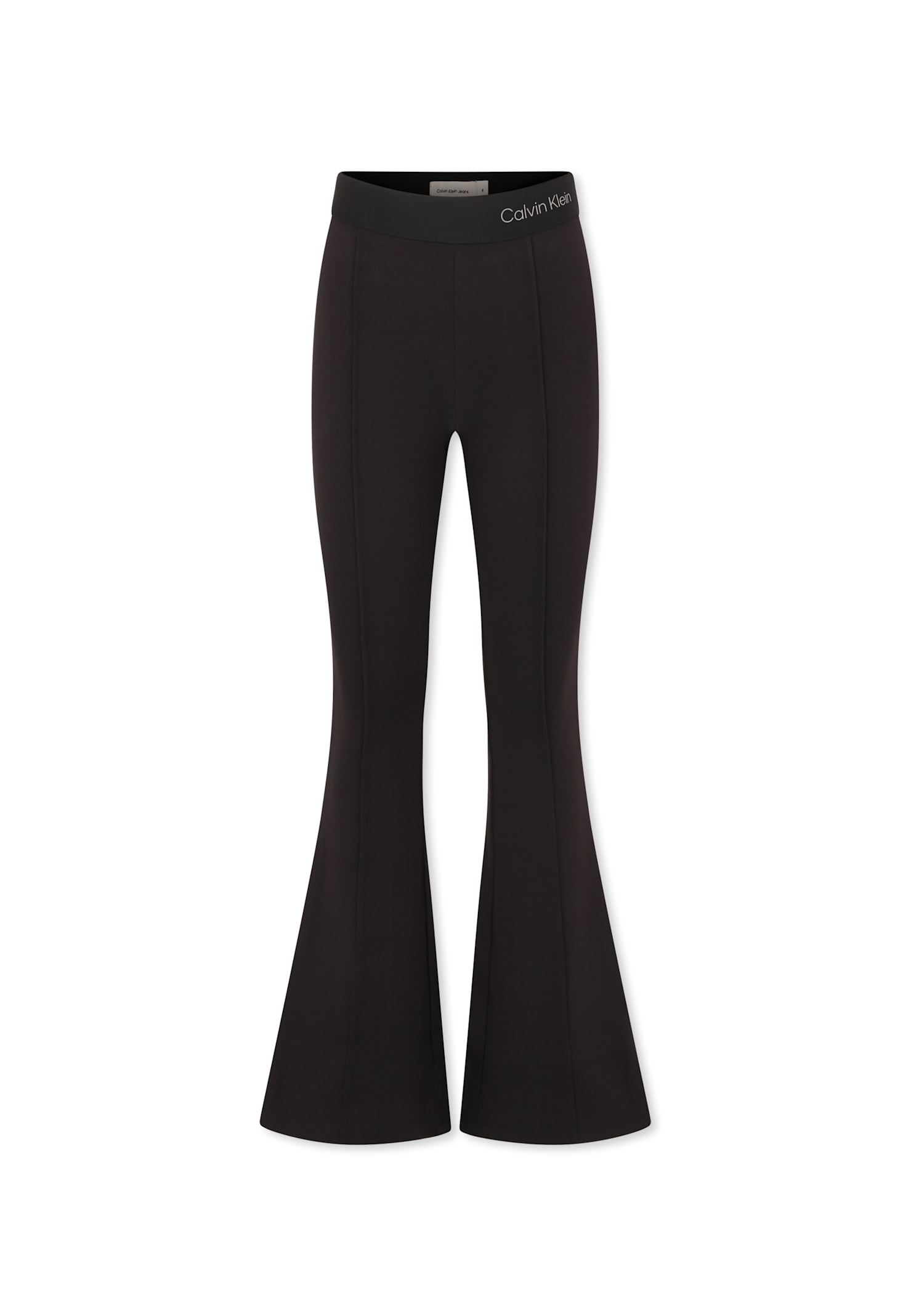 Calvin Klein Flared Trousers In Black