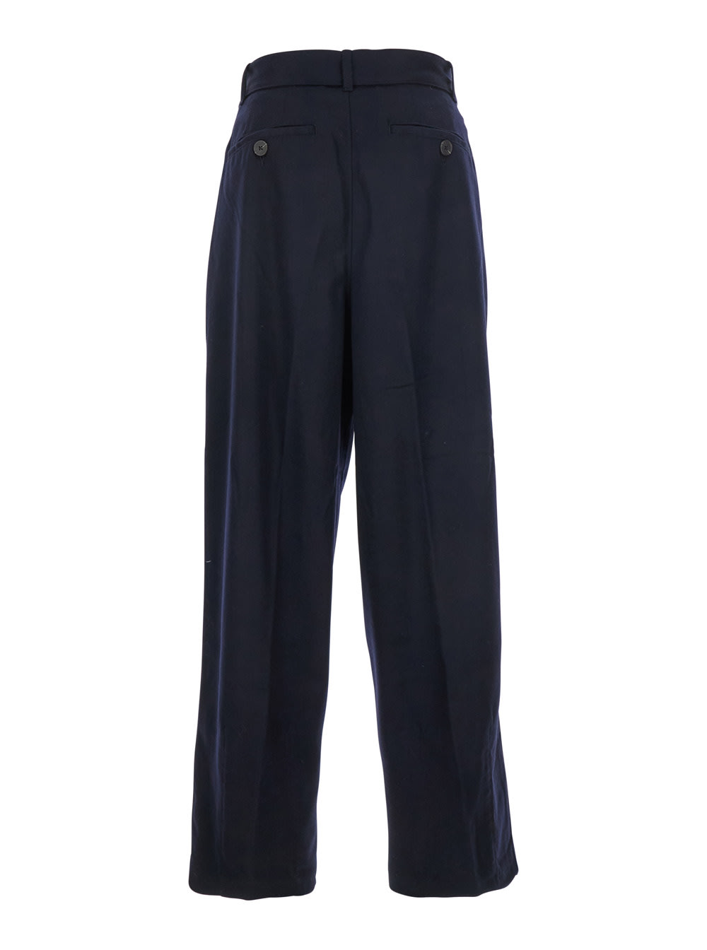 Emporio Armani Look 1 Pantalone Con Doppia Pince E Cintura In Blue