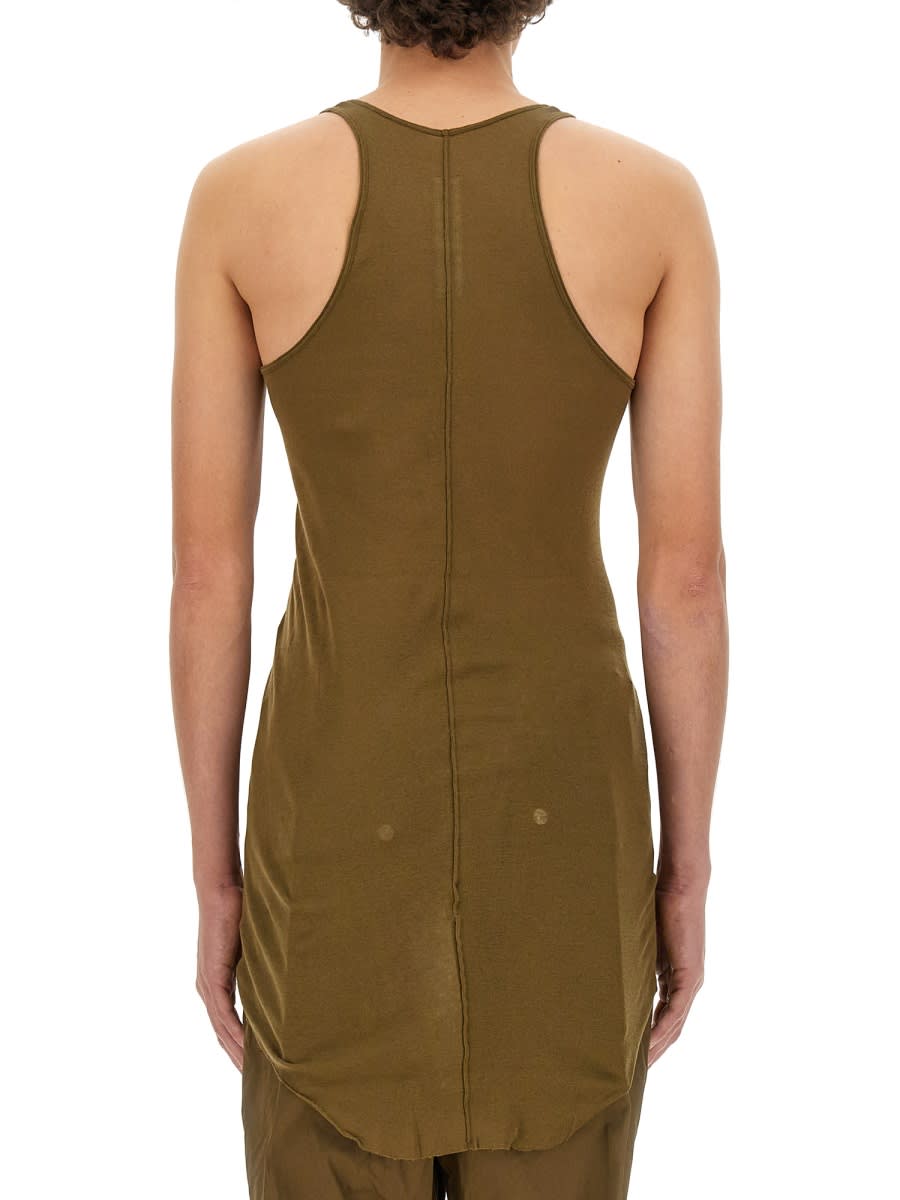 Rick Owens Organic Cotton Tank Top In Green