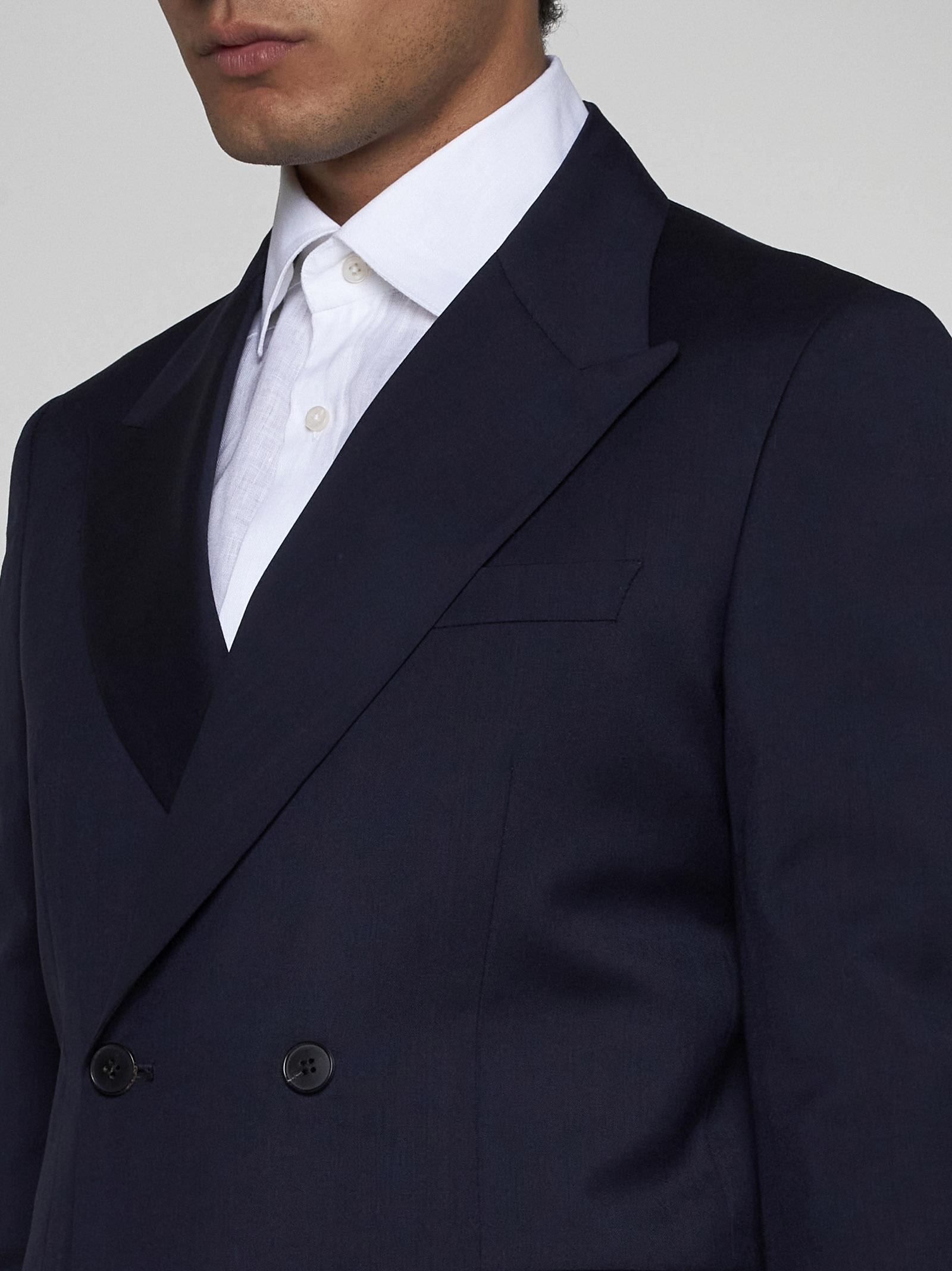 Shop Low Brand Wool Double-breasted Suit