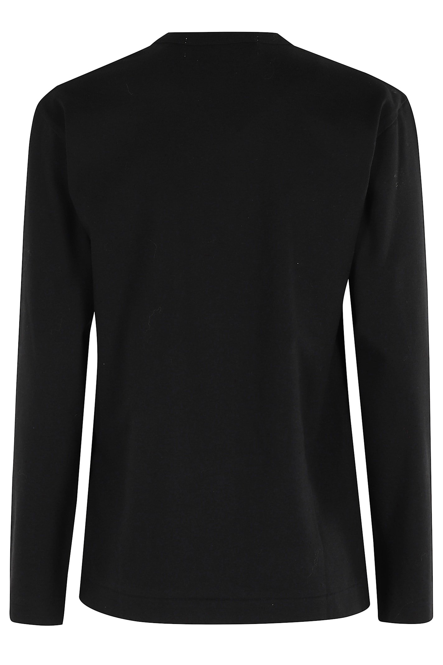 Comme Des Garçons Play Tshirt Red Emblem In Black