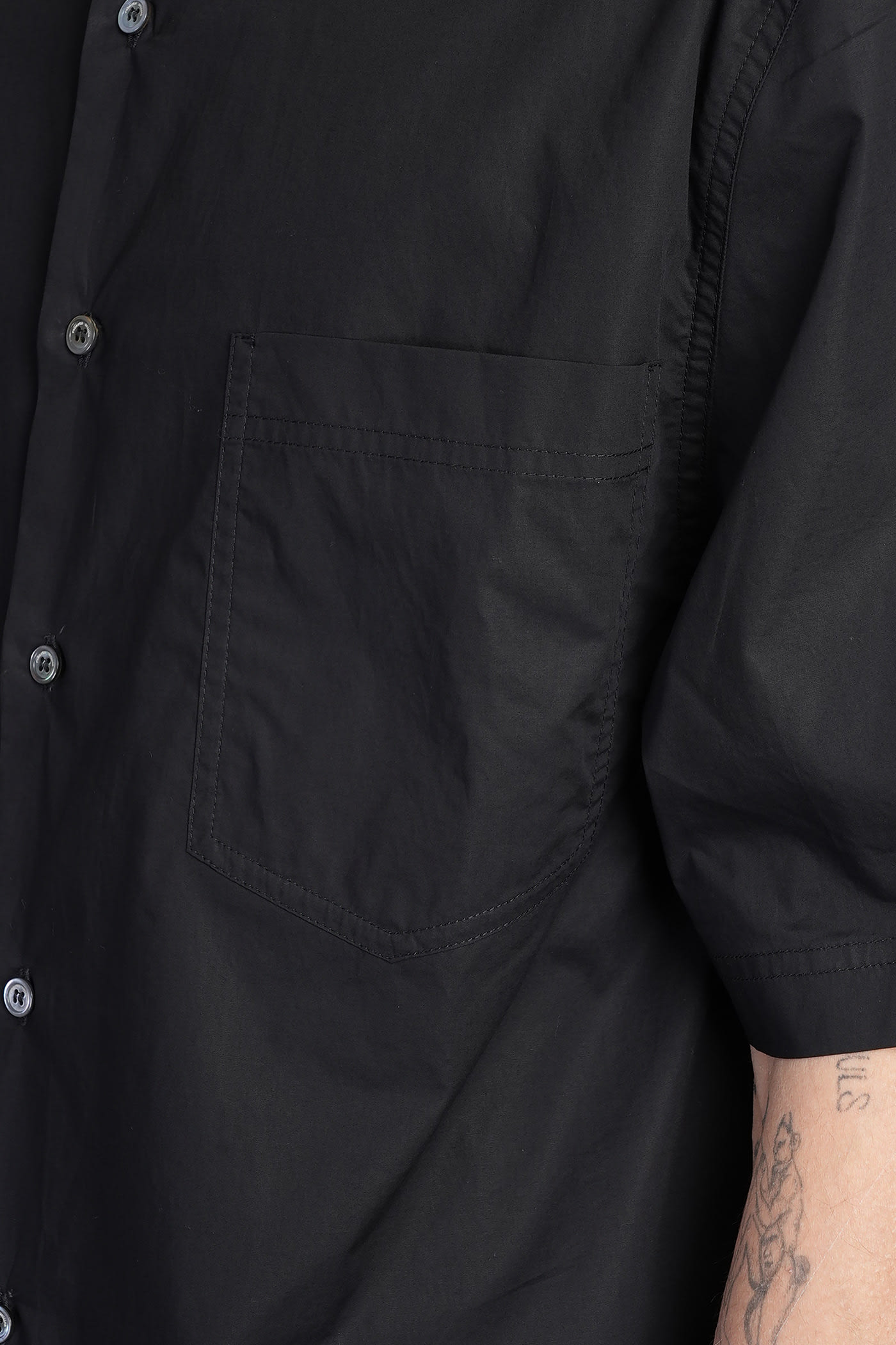 Roberto Collina Cotton Shirt In Black
