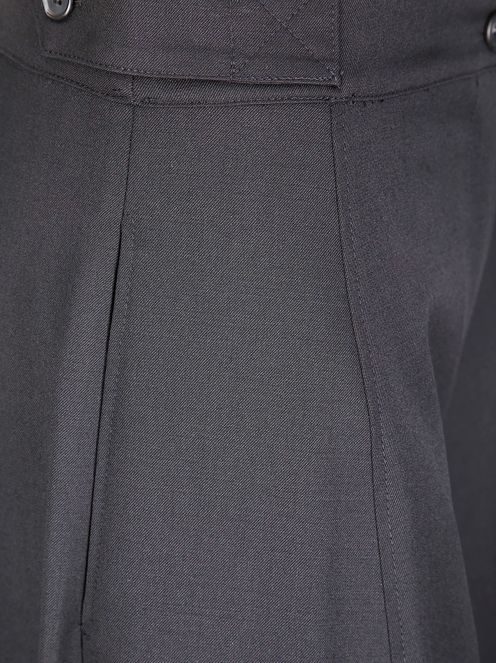 Stefano Mortari High-waisted Trousers With Double Button Fastening In Black