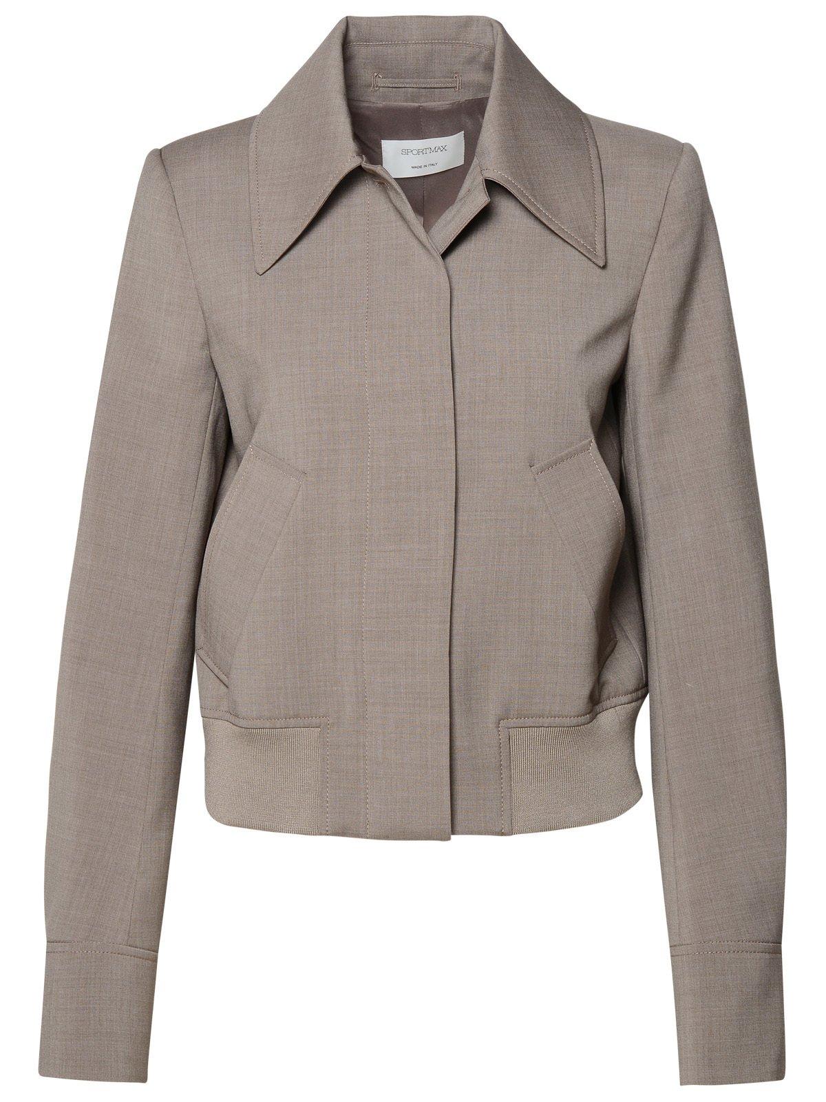SPORTMAX BUTTON DETAILED LONG-SLEEVED JACKET