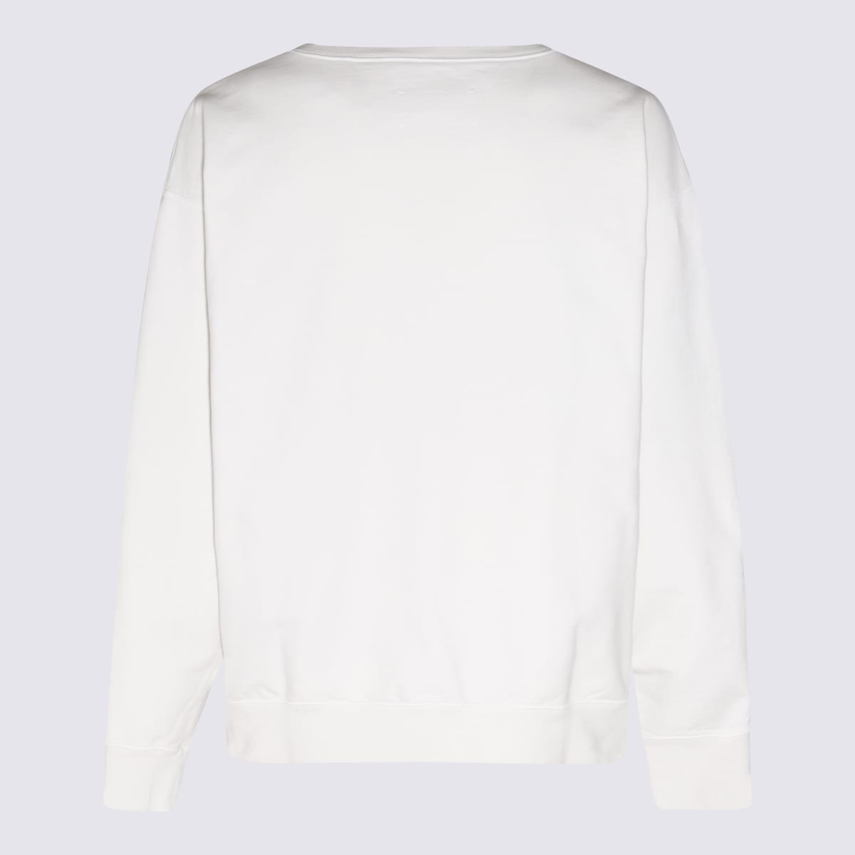 Shop Maison Margiela Chalk Cotton Stretch Sweatshirt
