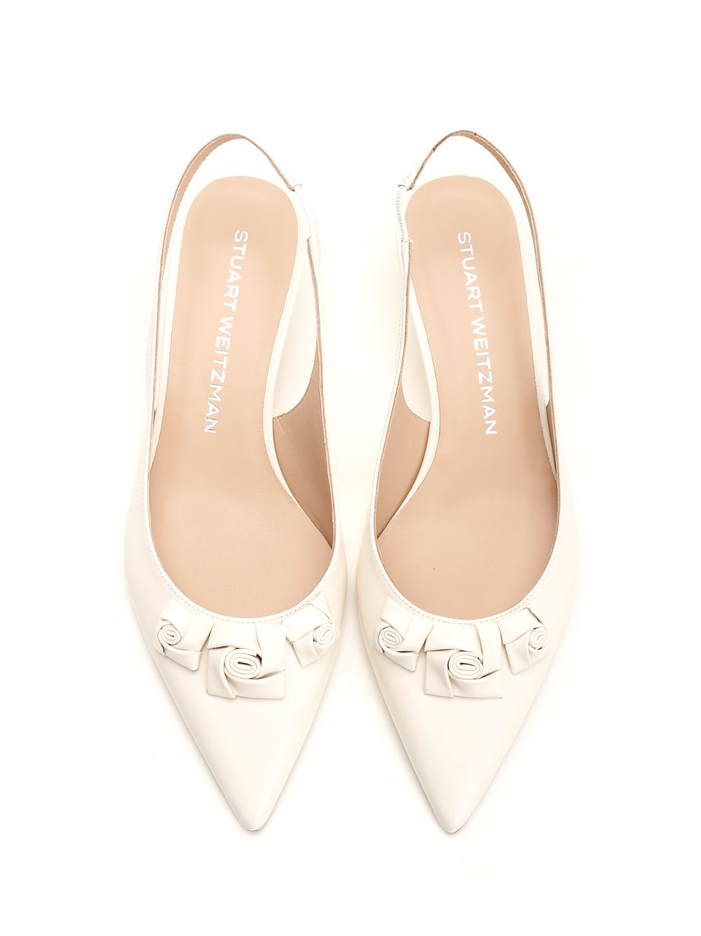 Stuart Weitzman Rosie Dorsay Slingback In Cream