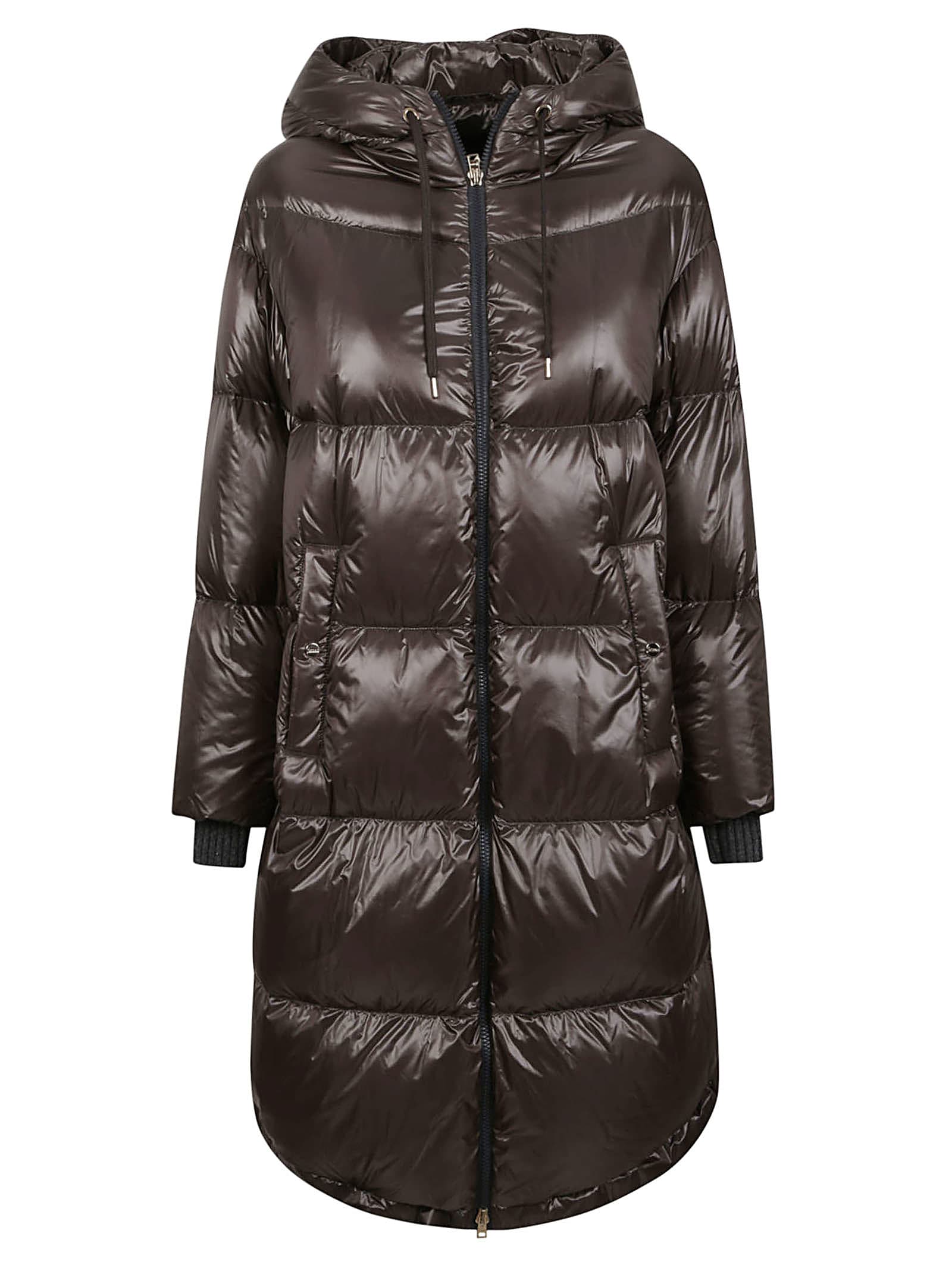 Herno Parka Down Jacket In Grey