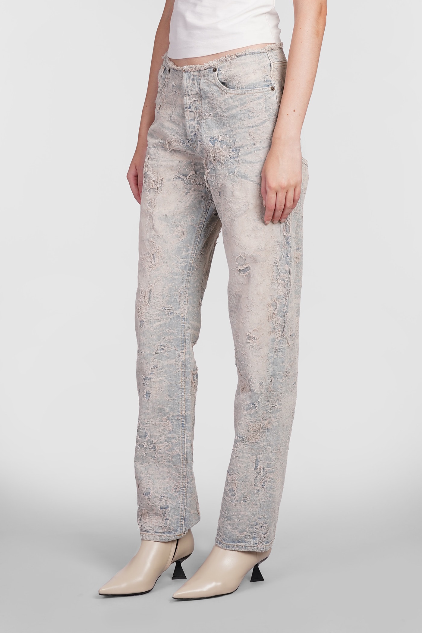 Shop Diesel D Arker Jeans In Blue Cotton