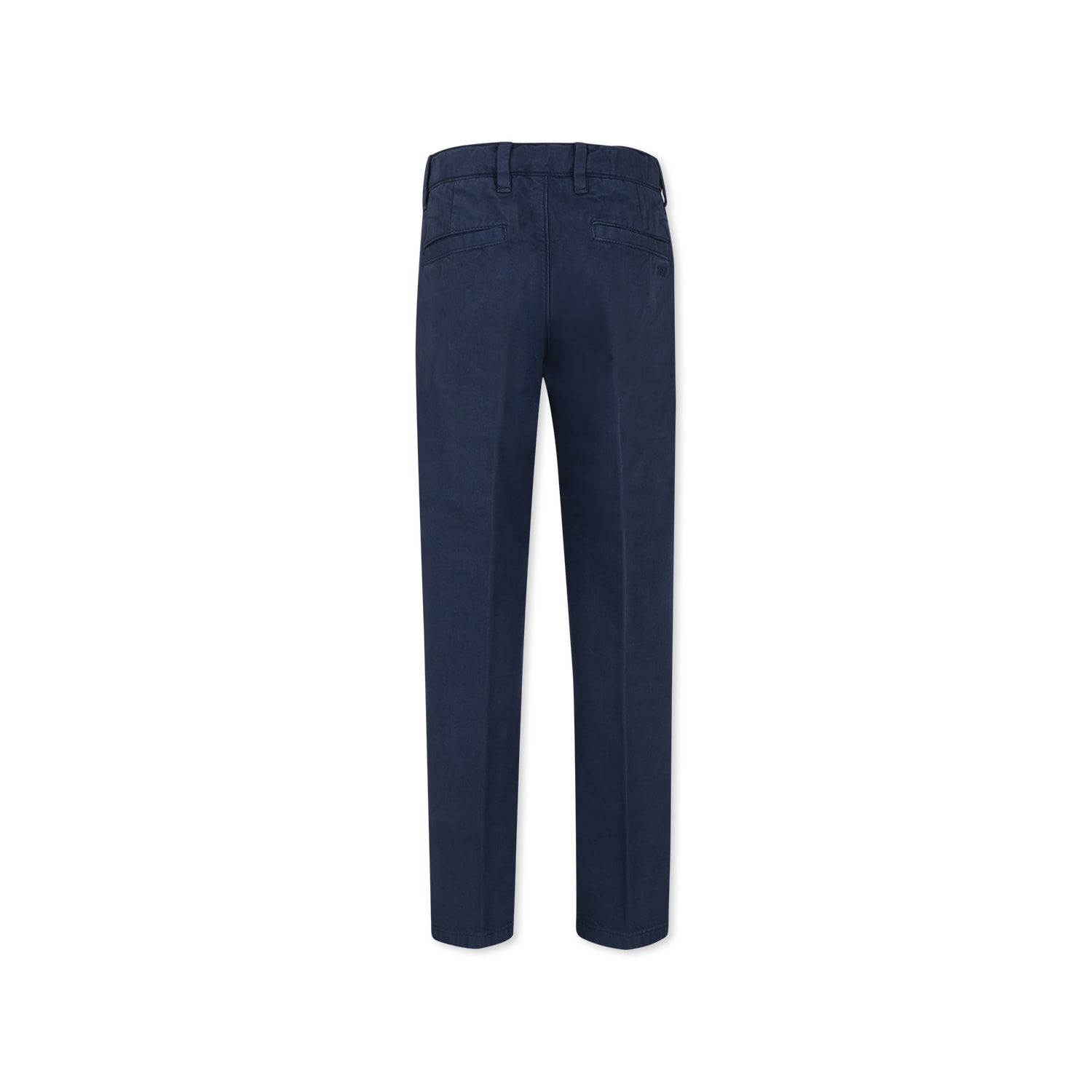 Fay Blue Trousers For Boy With Logo In Blue