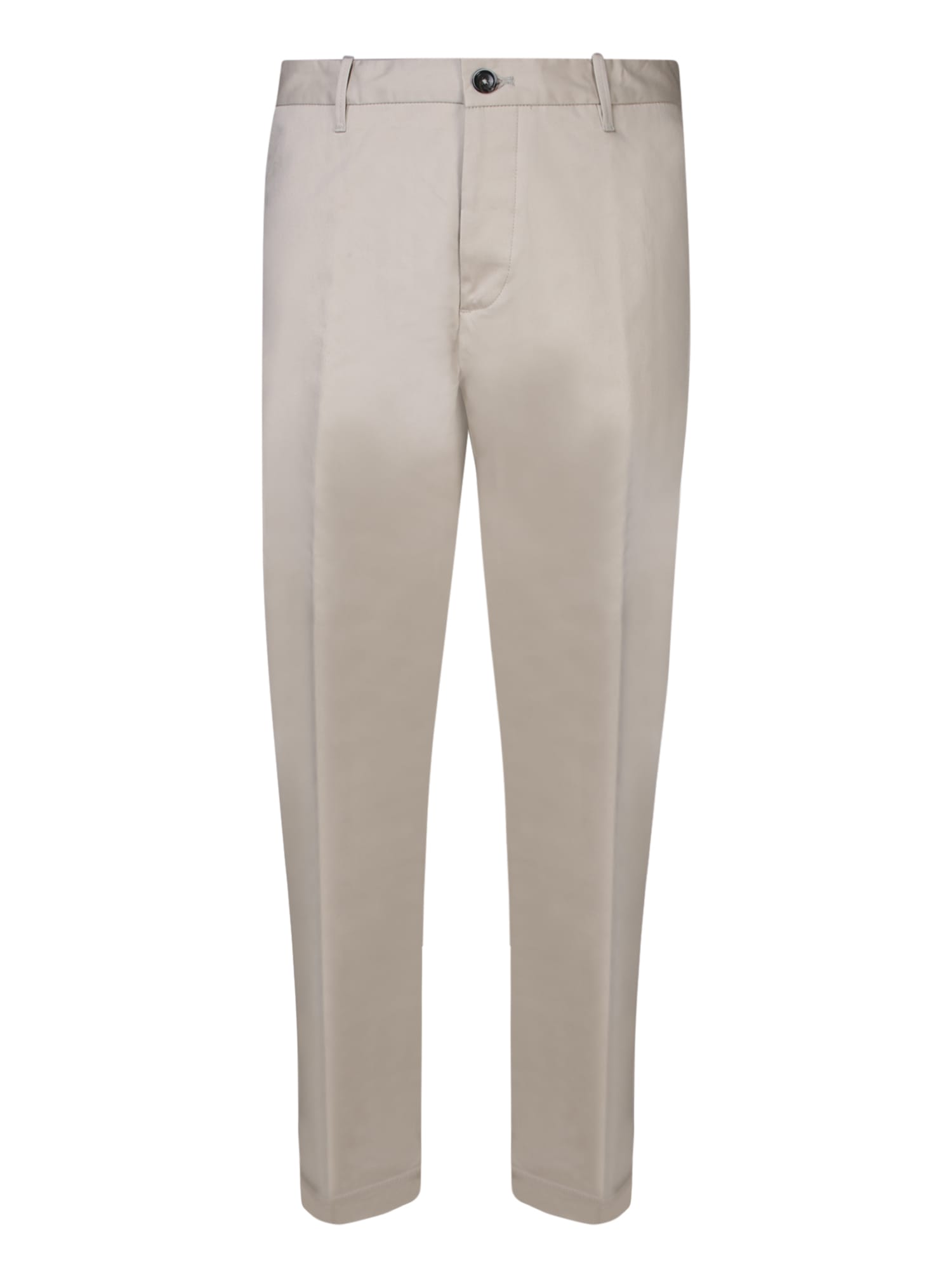 Elegant Gabardine Trousers In Beige