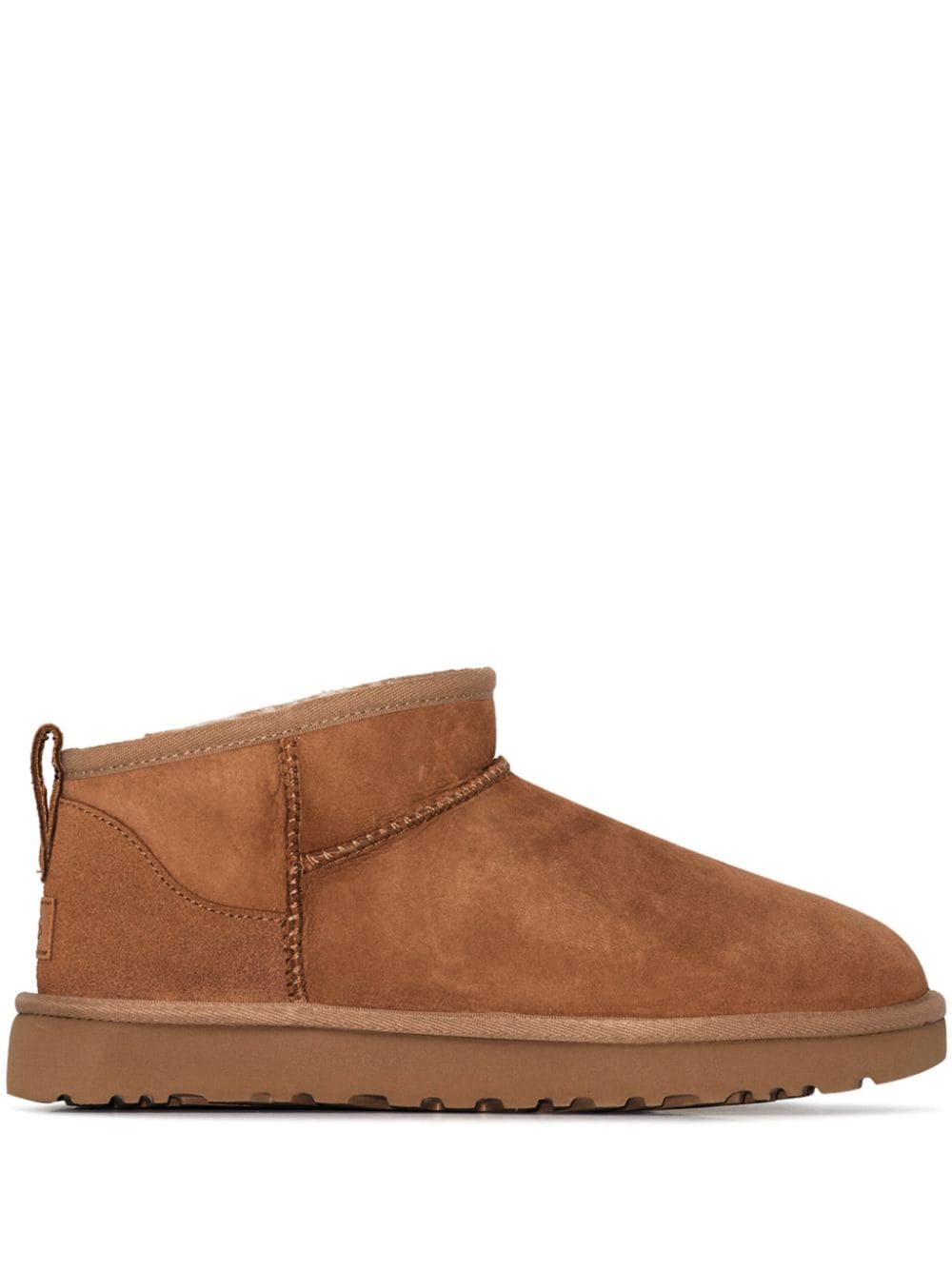 Ugg W Classic Ultra Mini Ankle Boots In Brown
