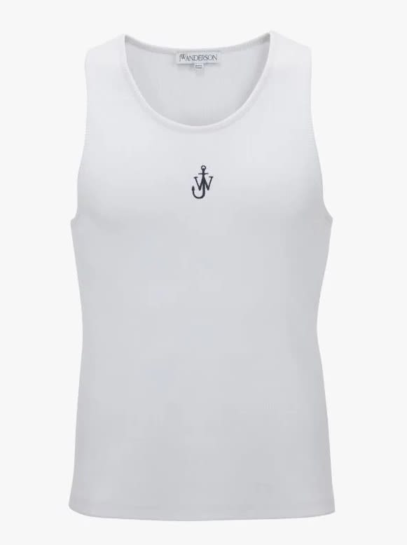 Jw Anderson Anchor Embroidery Vest In White