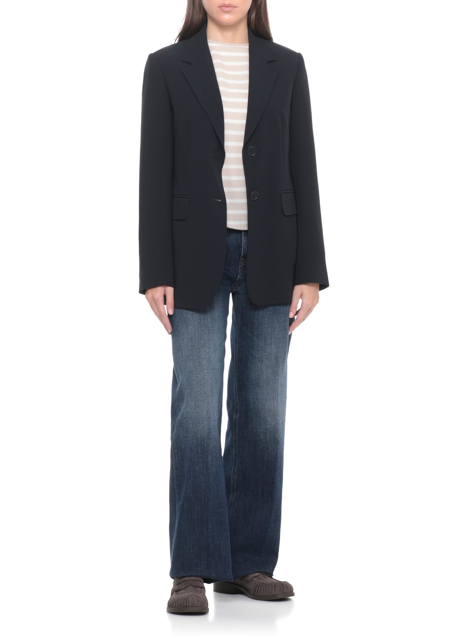 Ash 35mm Ringo Pleated-detail Loafers In Brown