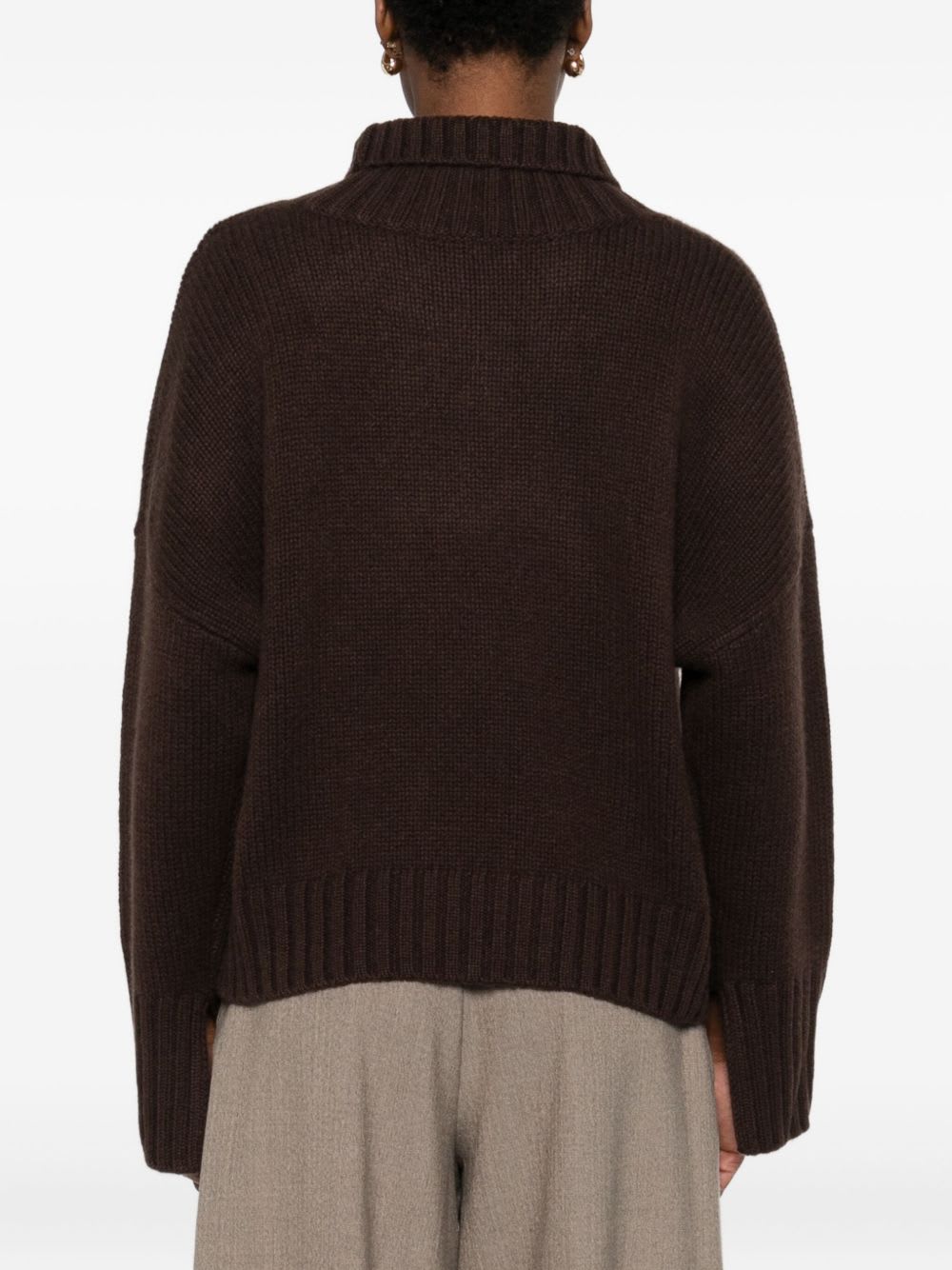 Goat Cashmere Jumper In Brown