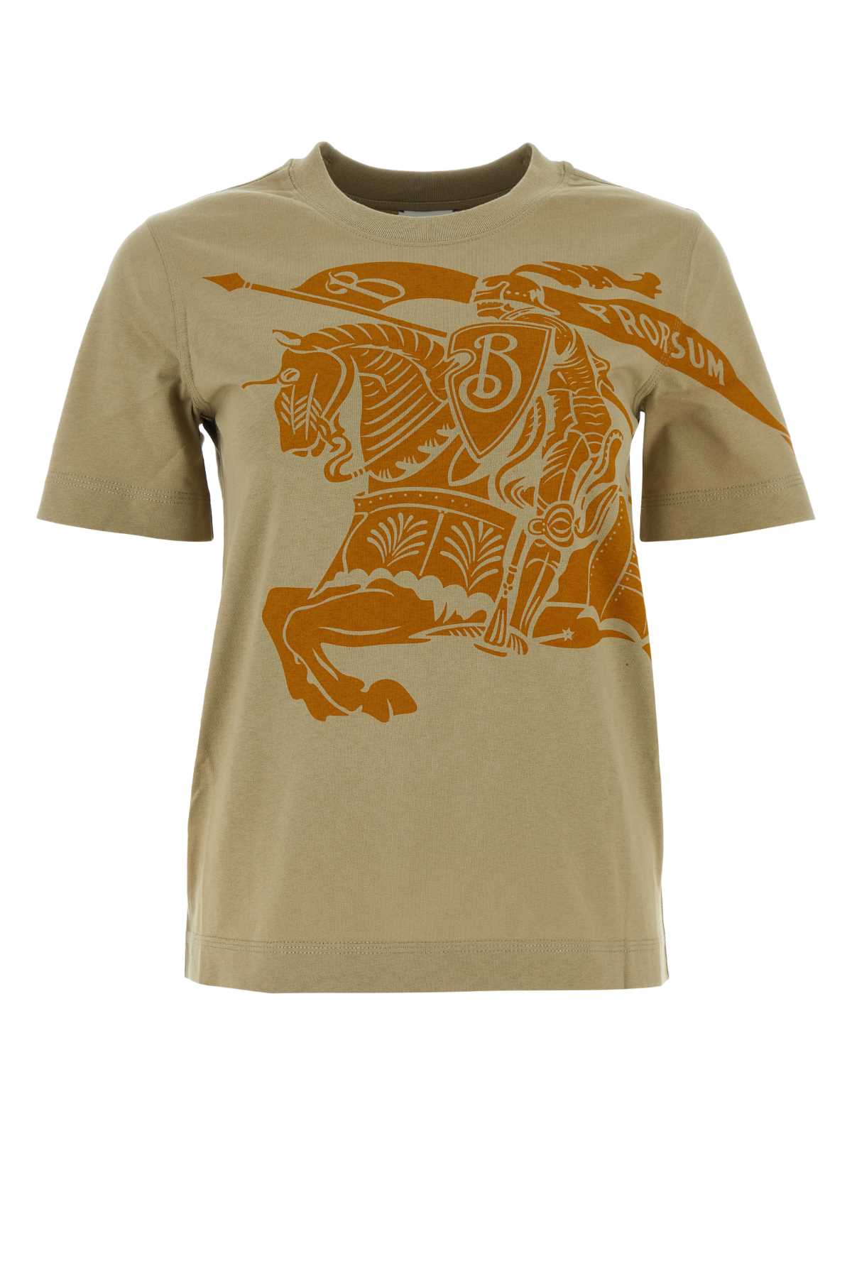 Shop Burberry Sage Green Cotton T-shirt In Hunter