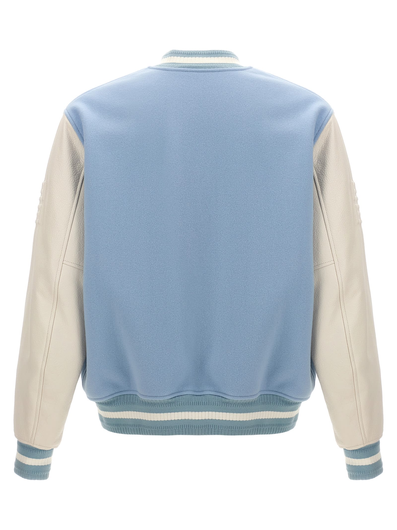 Shop Givenchy Bomber Jacket In Light Blue