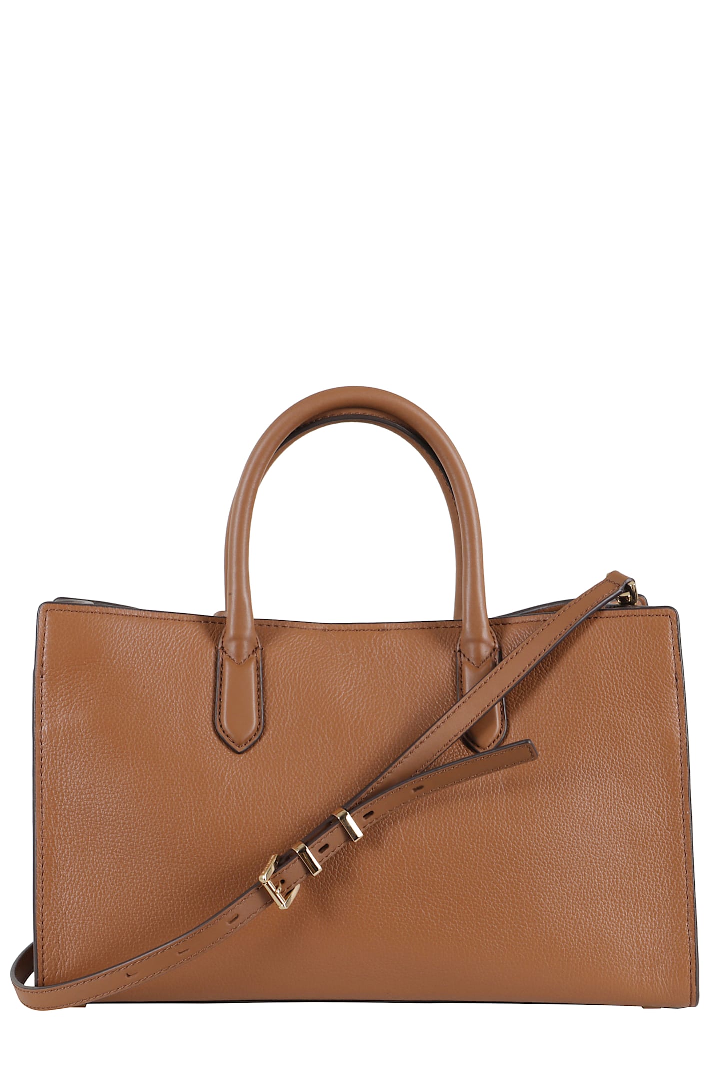 Michael Michael Kors Md Ew Satchel In Brown