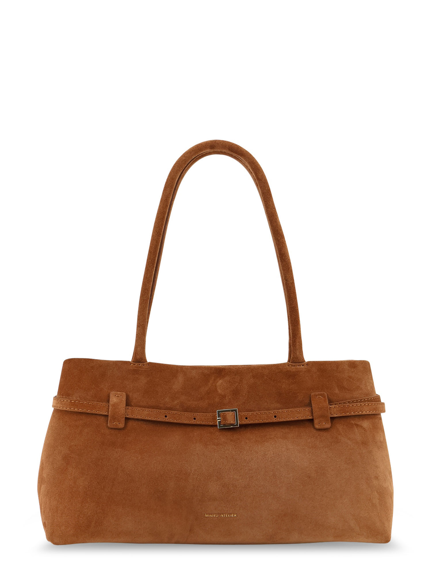 Manu Atelier Le Cambon East West Suede Shoulder Bag