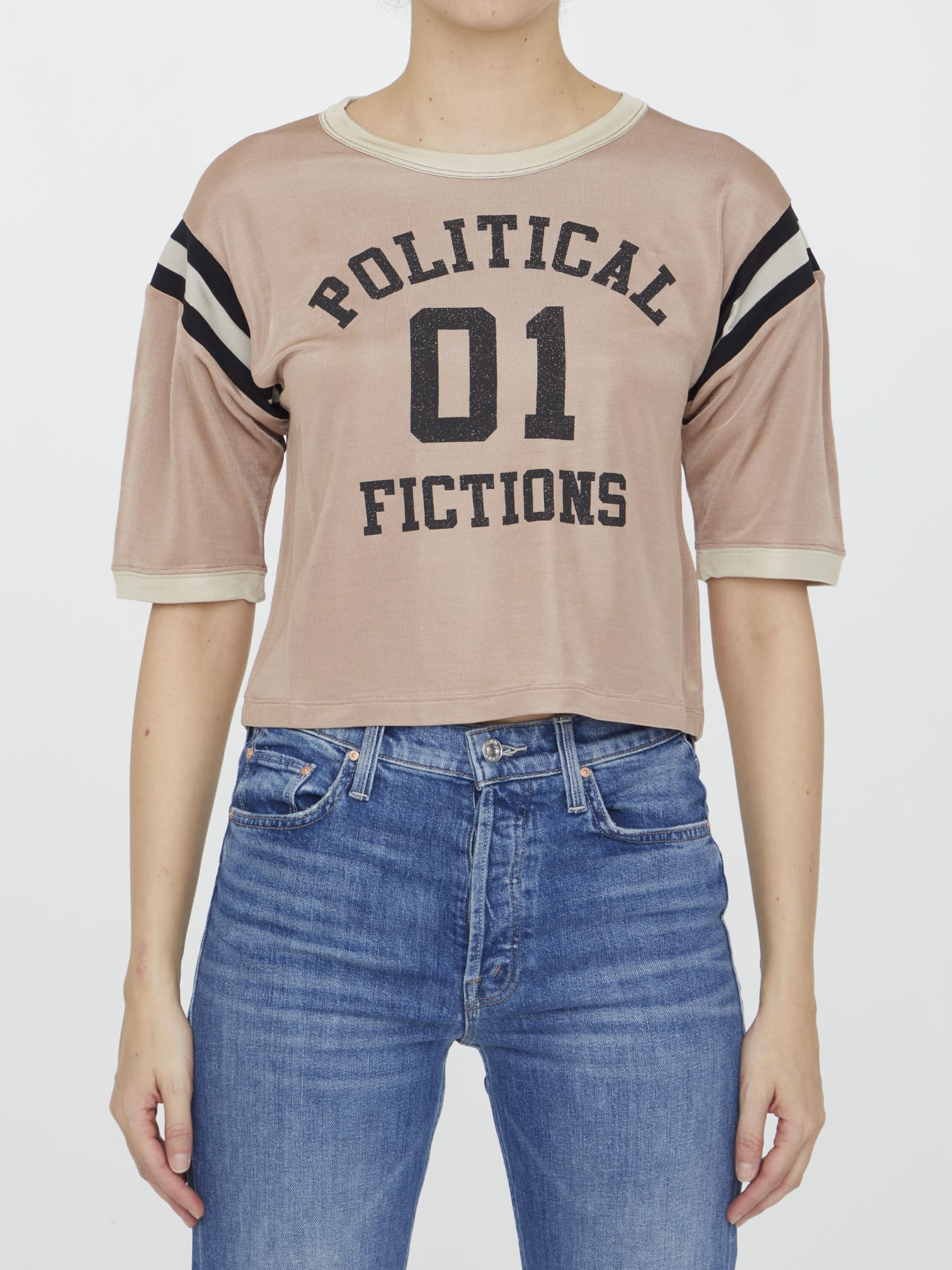 Political Fictions Cropped T-shirt