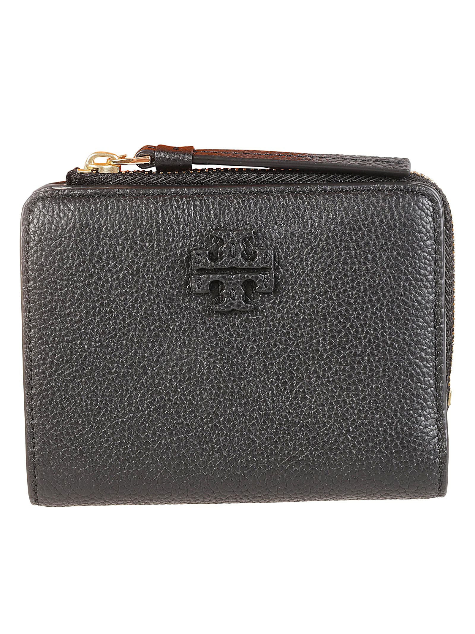 Shop Tory Burch Mcgraw Bi-fold Wallet In Black