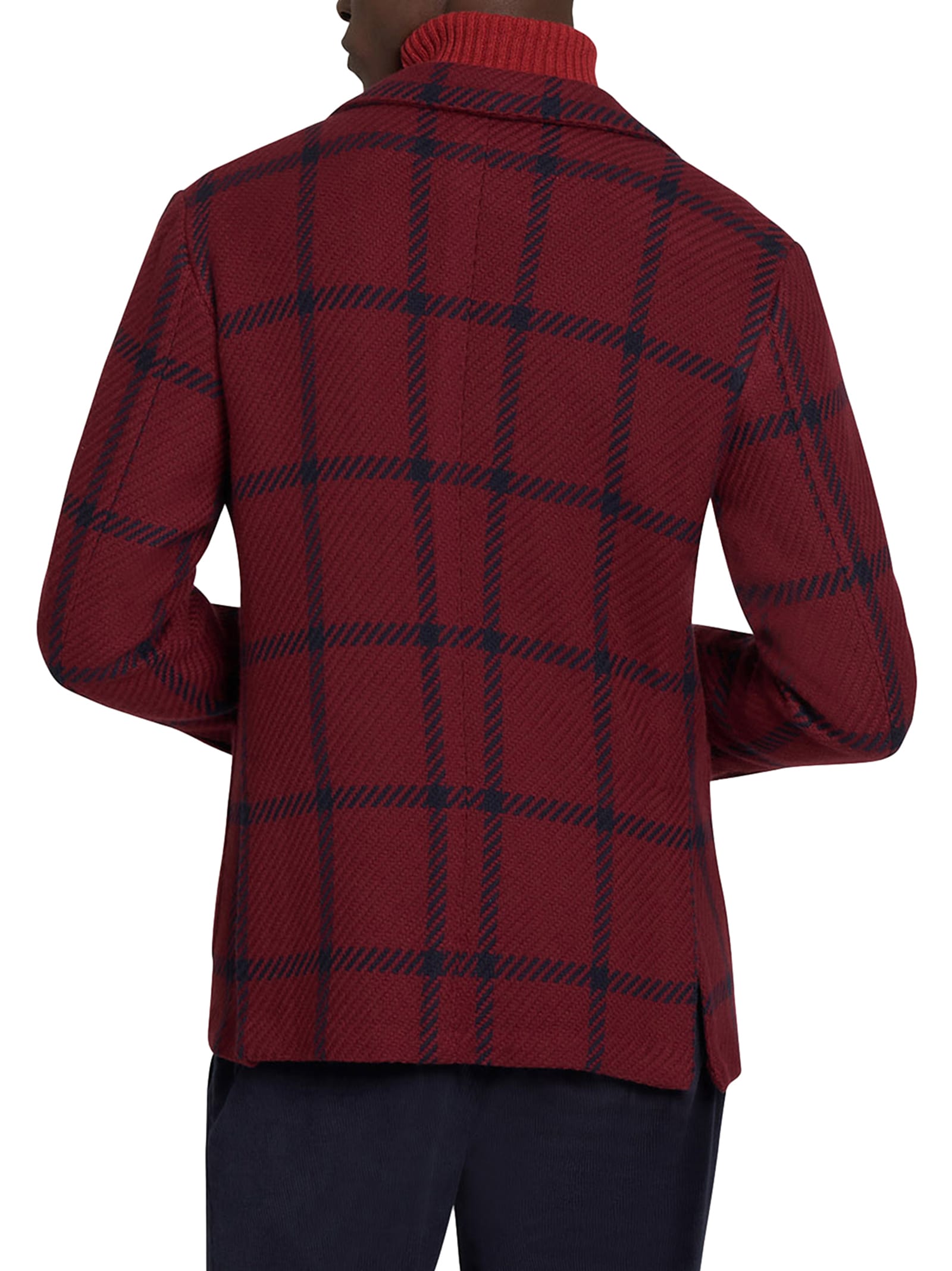 Shop Kiton Jacket Cashmere In Red