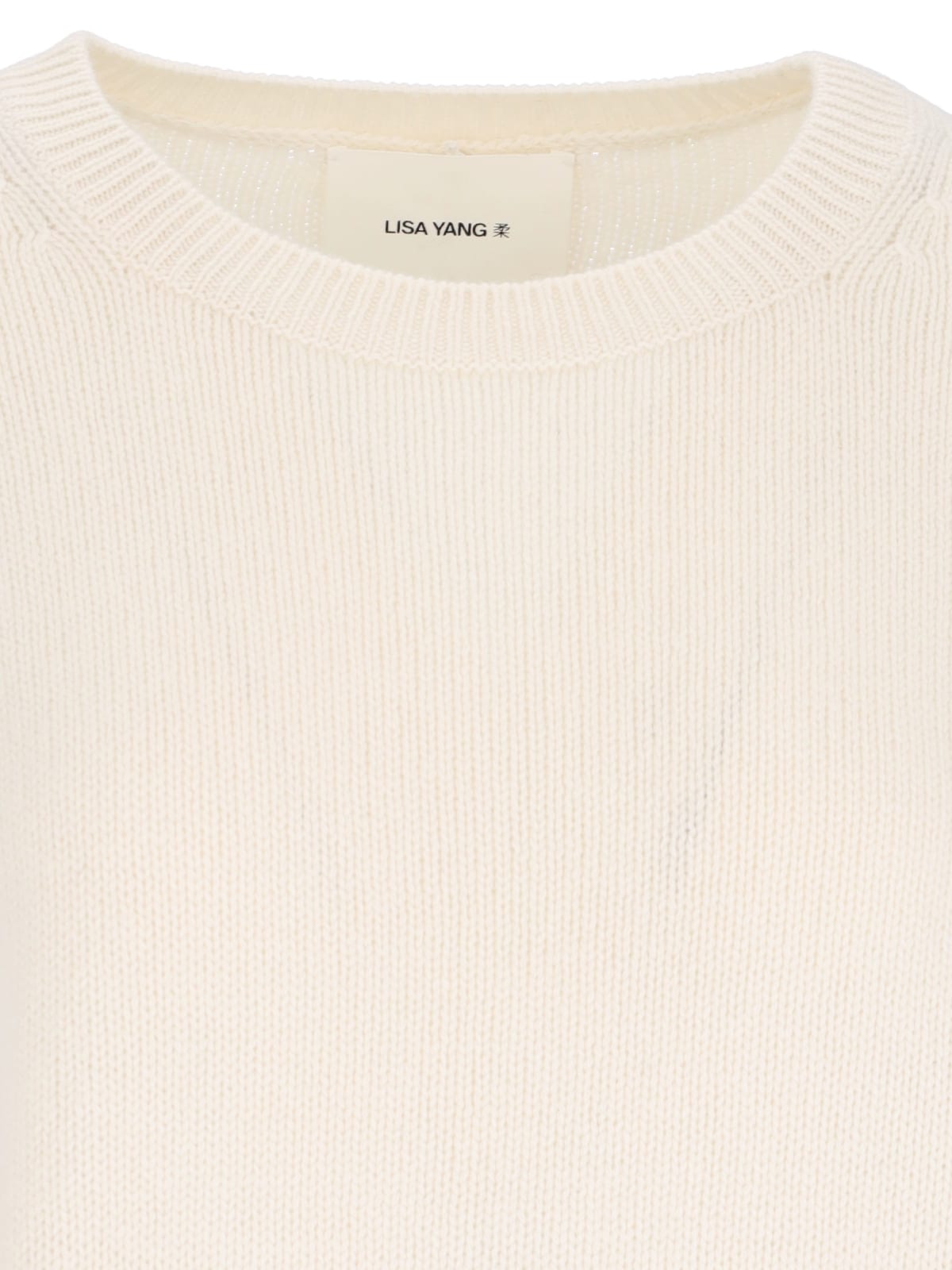 Shop Lisa Yang Mila Classic Sweater In Crema