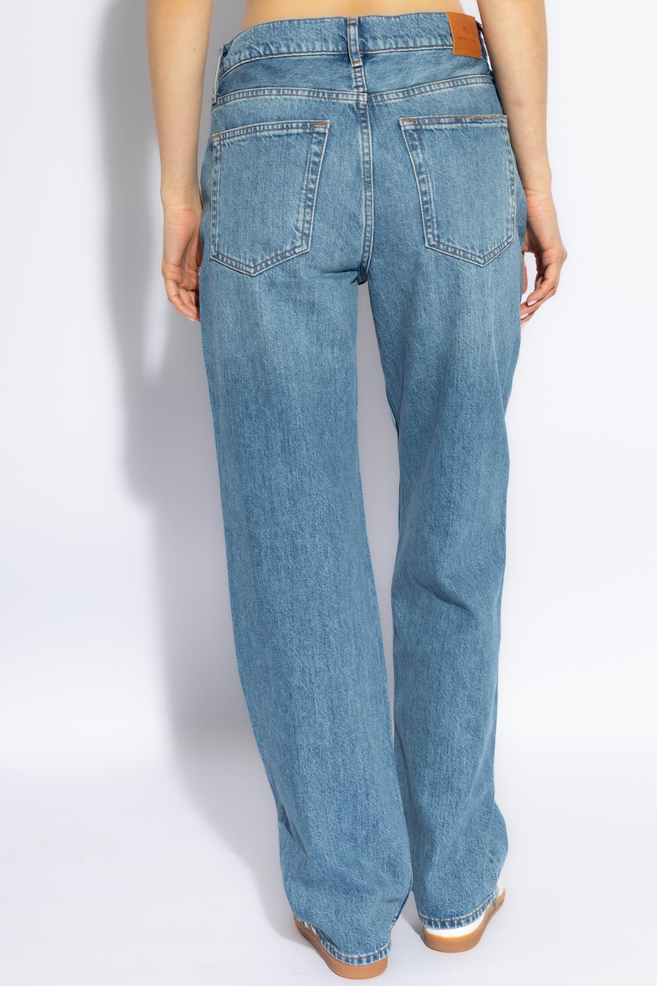 Shop Anine Bing Relaxed Type Jeans In Washed Blue