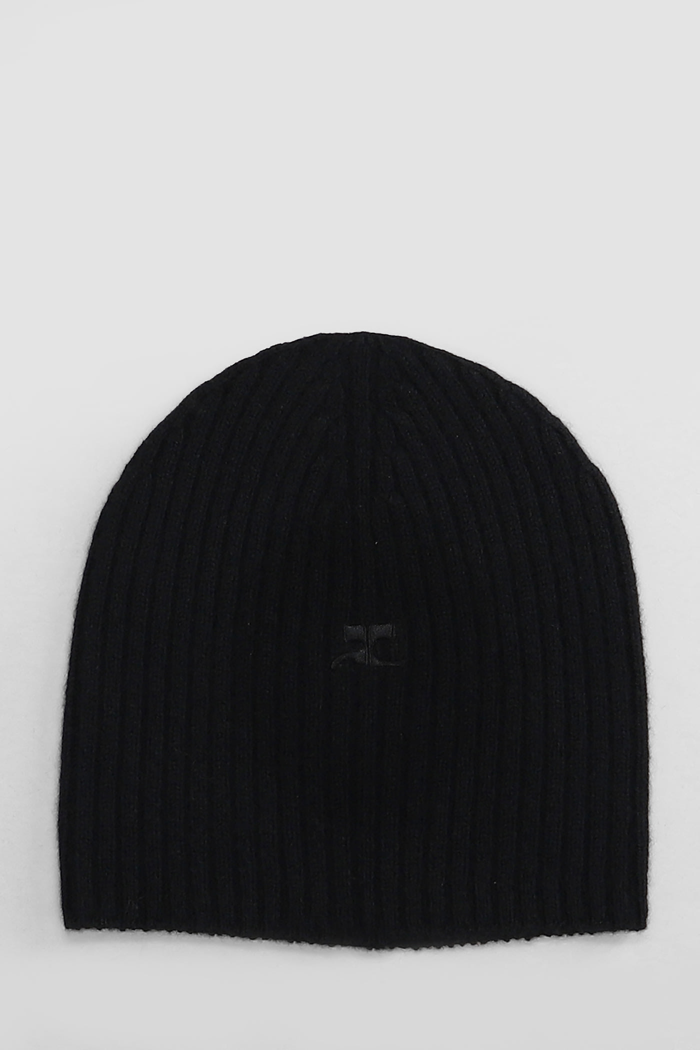 COURRÈGES HATS IN BLACK WOOL 