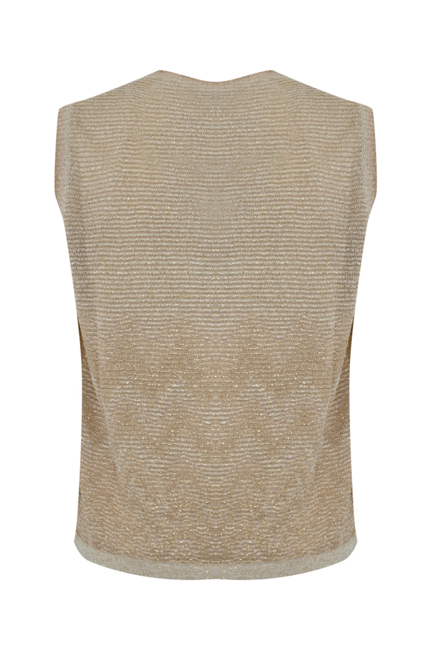 D Exterior Top Degrade In Viscose And Lurex In Brown
