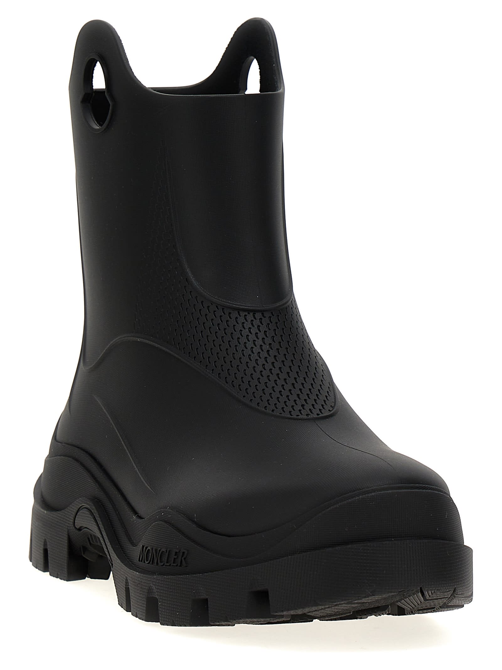 Shop Moncler Misty Ankle Boots In Black