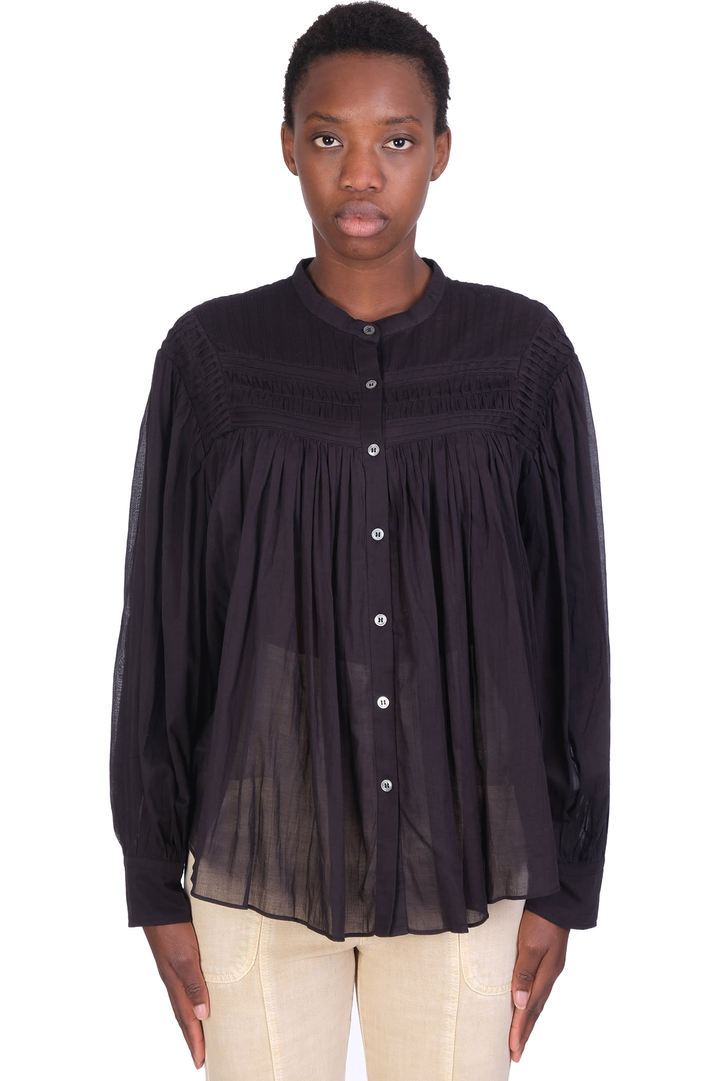 Isabel Marant Étoile Plaia Shirt In Black Cotton