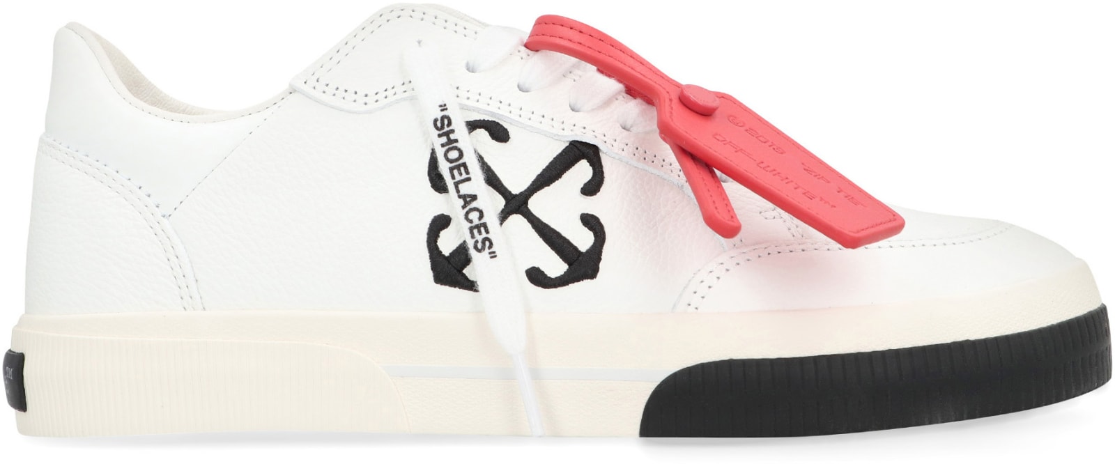 Shop Off-white New Vulcanized Leather Low-top Sneakers In White