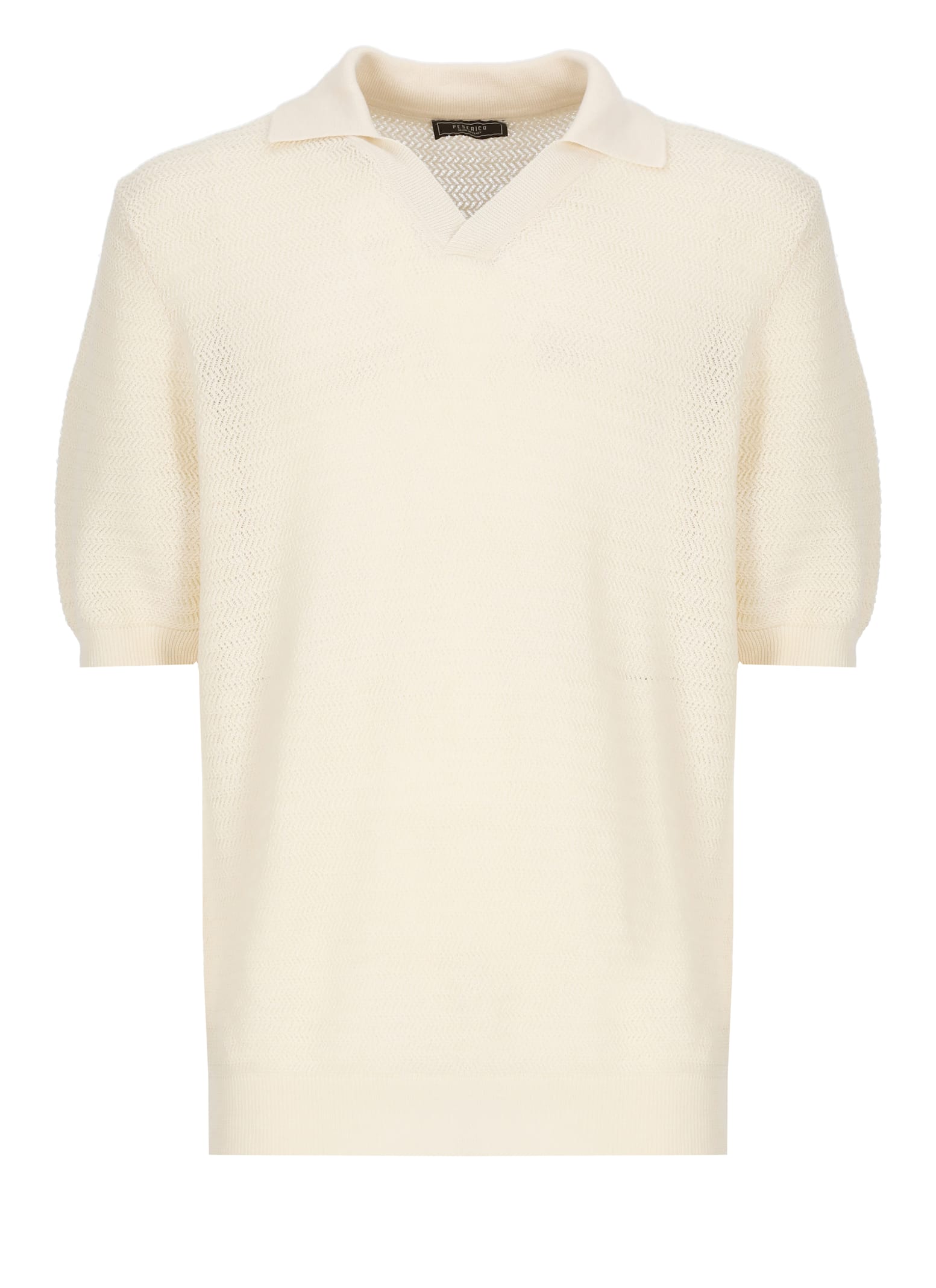 Cotton And Linen Polo Shirt