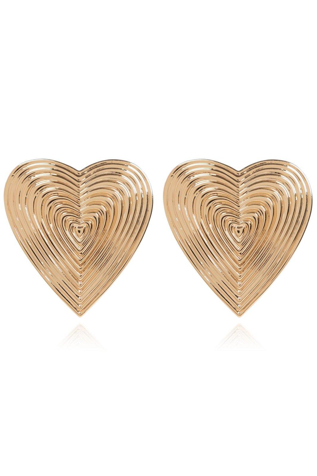 Heart Ridged Earrings