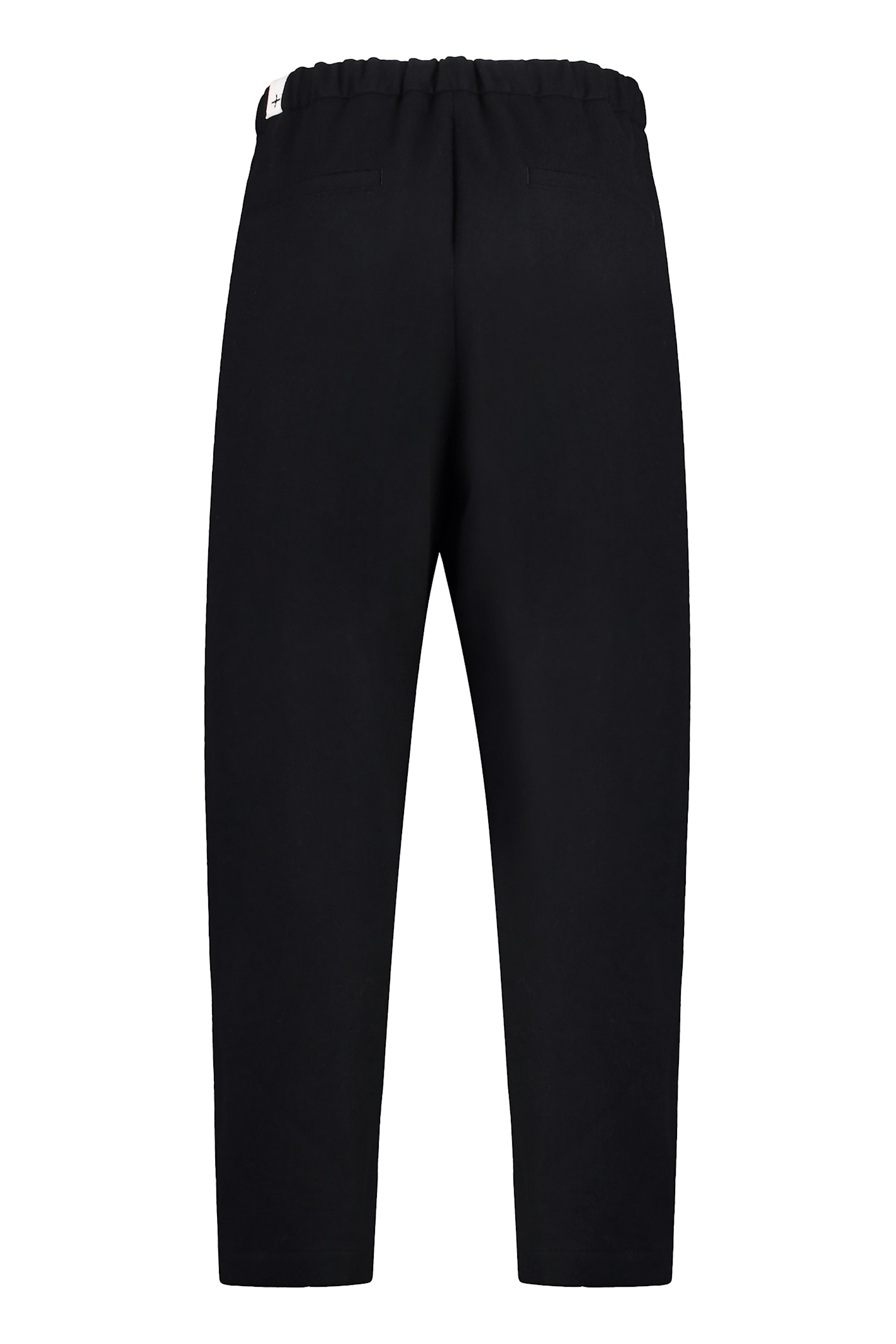 Shop Jil Sander Wool Trousers In Black