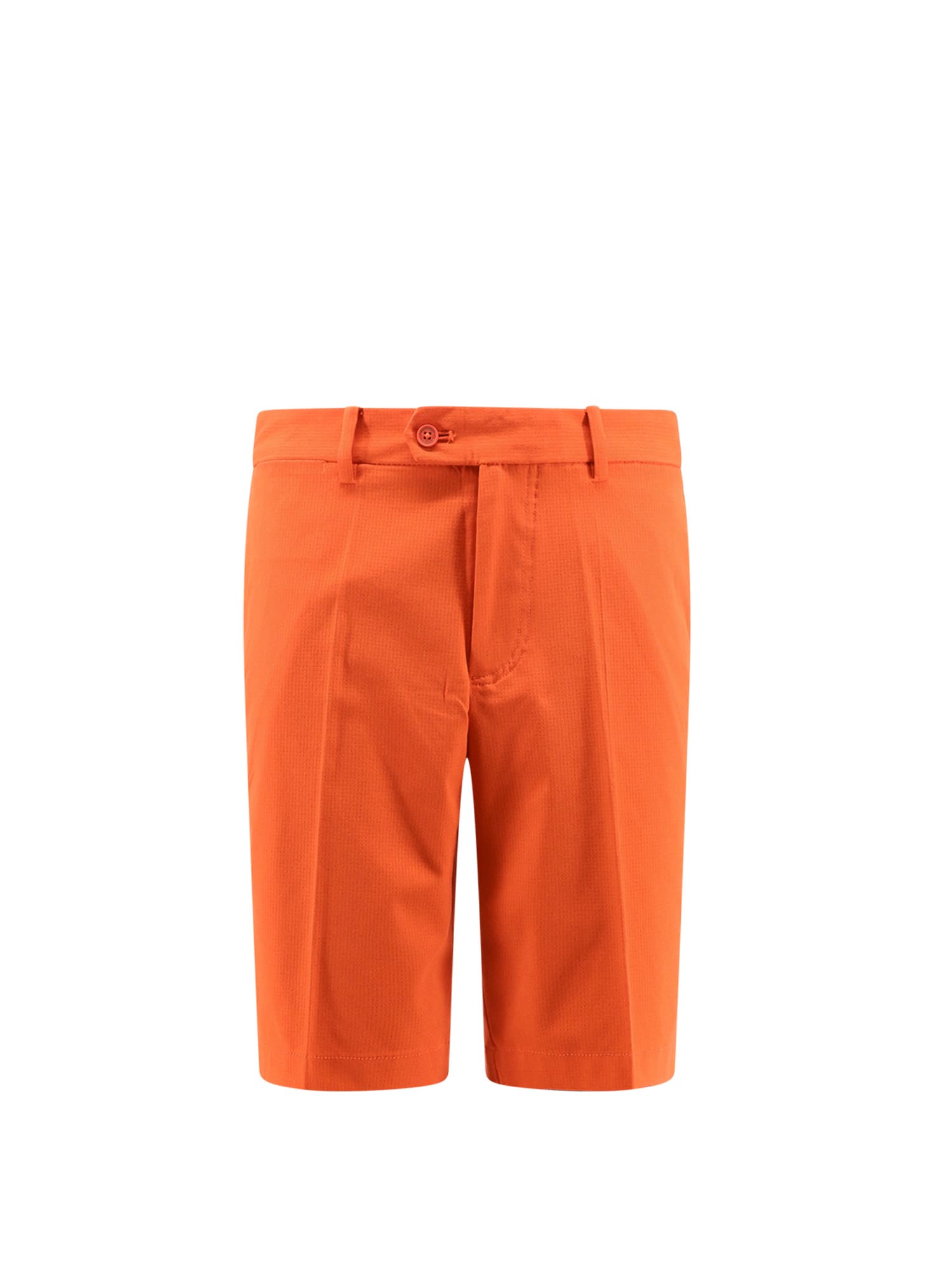 Shop J. Lindeberg Bermuda Shorts In Orange