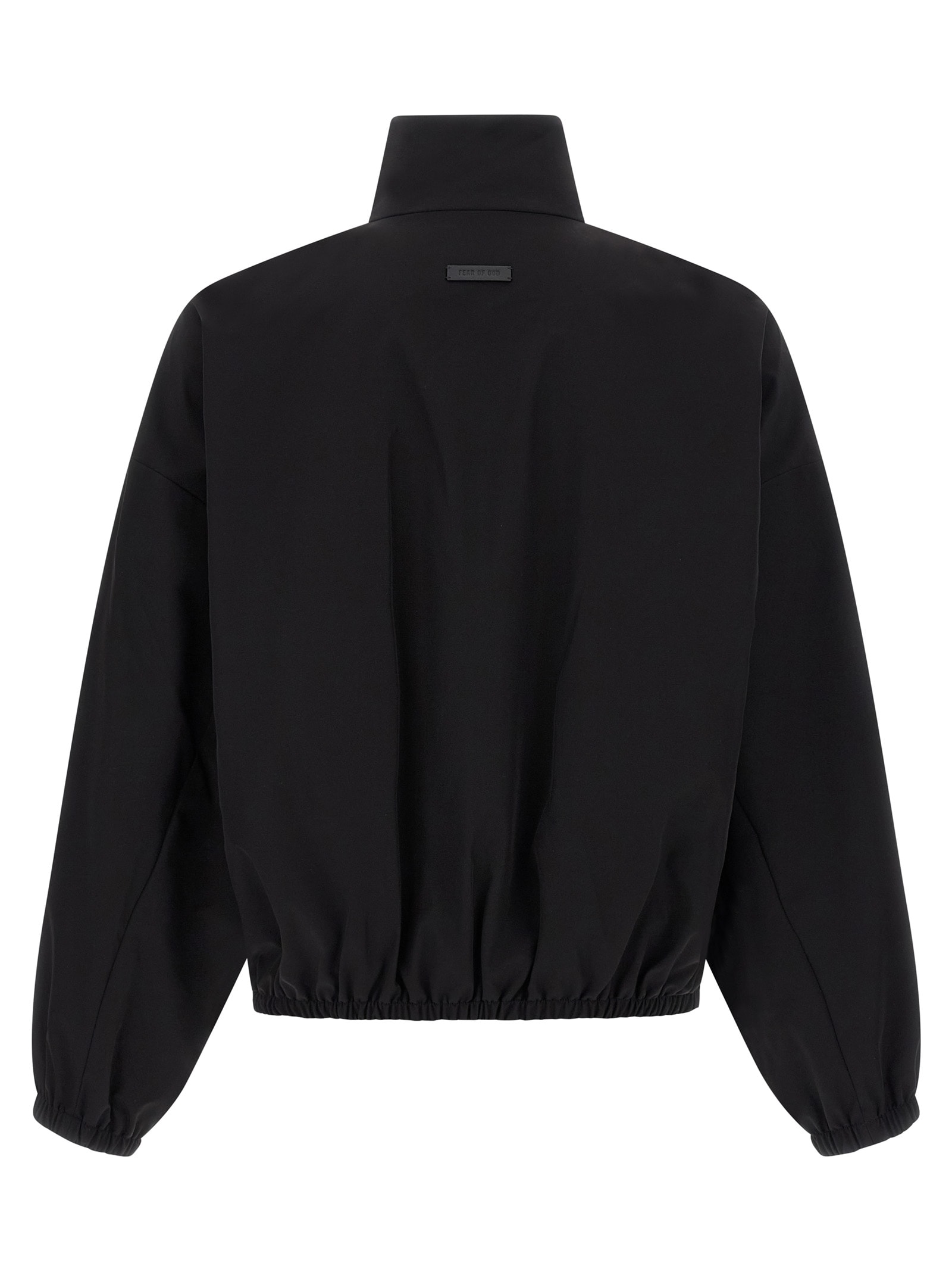Fear Of God High Collar Track Jacket In Black