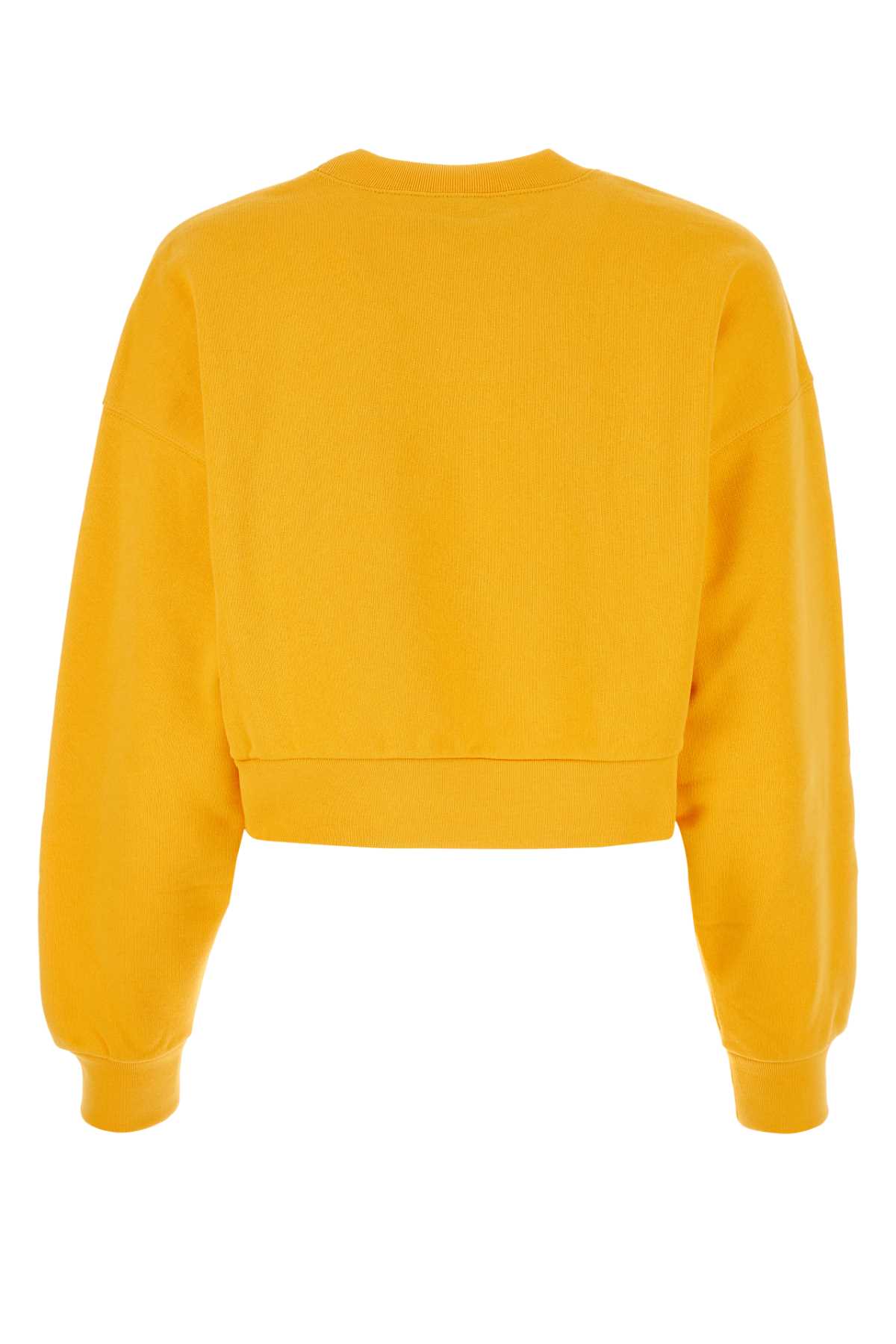 Shop Gucci Yellow Cotton Sweatshirt In Sportyyellowmix