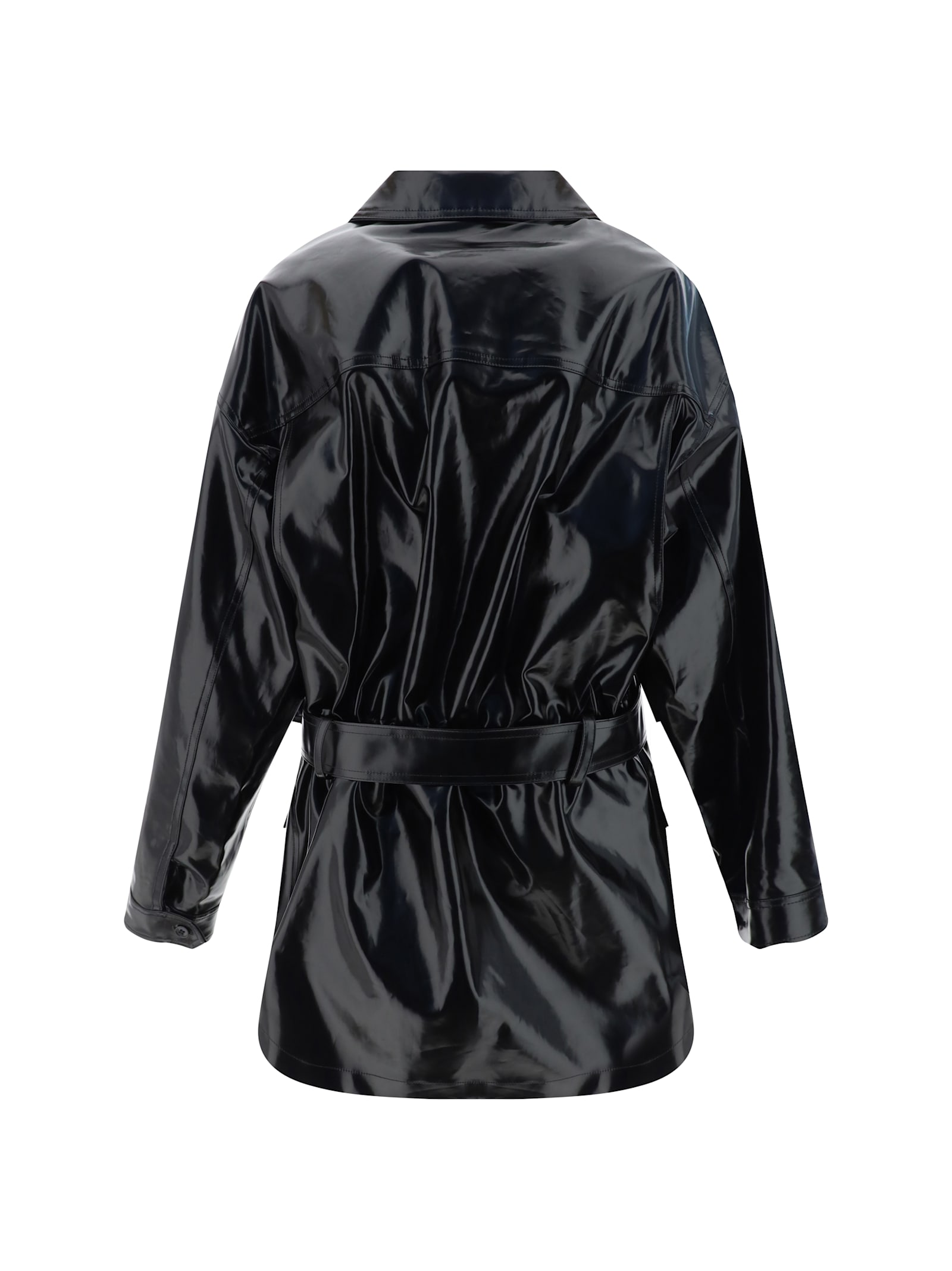 Shop Saint Laurent Saharienne Jacket In Noir/kaki