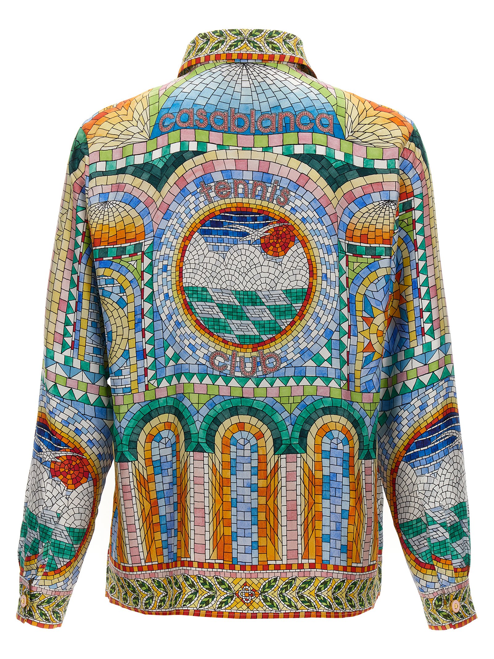 Shop Casablanca Mosaic De Damas Shirt In Multicolor