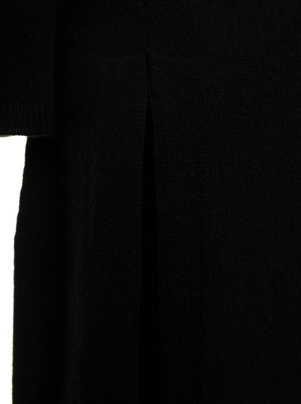 Shop Saint Laurent Cashmere High Neck Dress In Black
