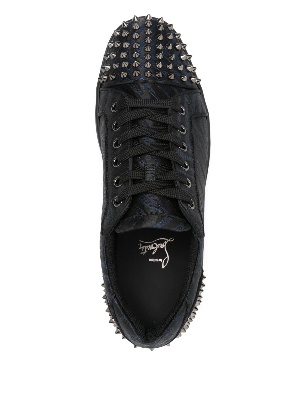 Christian Louboutin Seavaste 2 Orlato Flat Jacquard Sneaker In Black