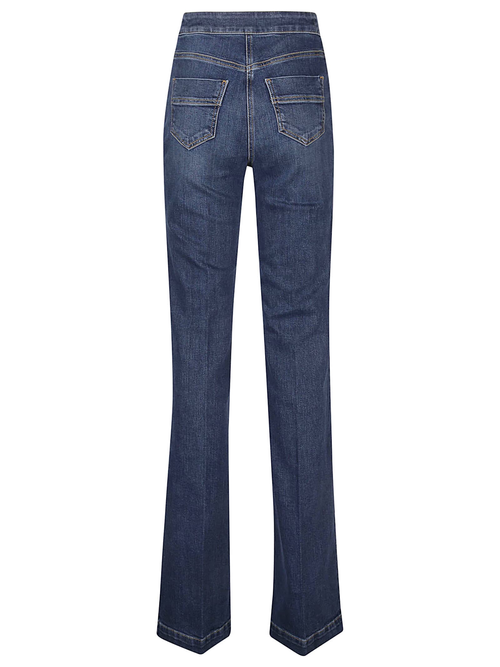 Shop Elisabetta Franchi Jeans In Blue Vintage