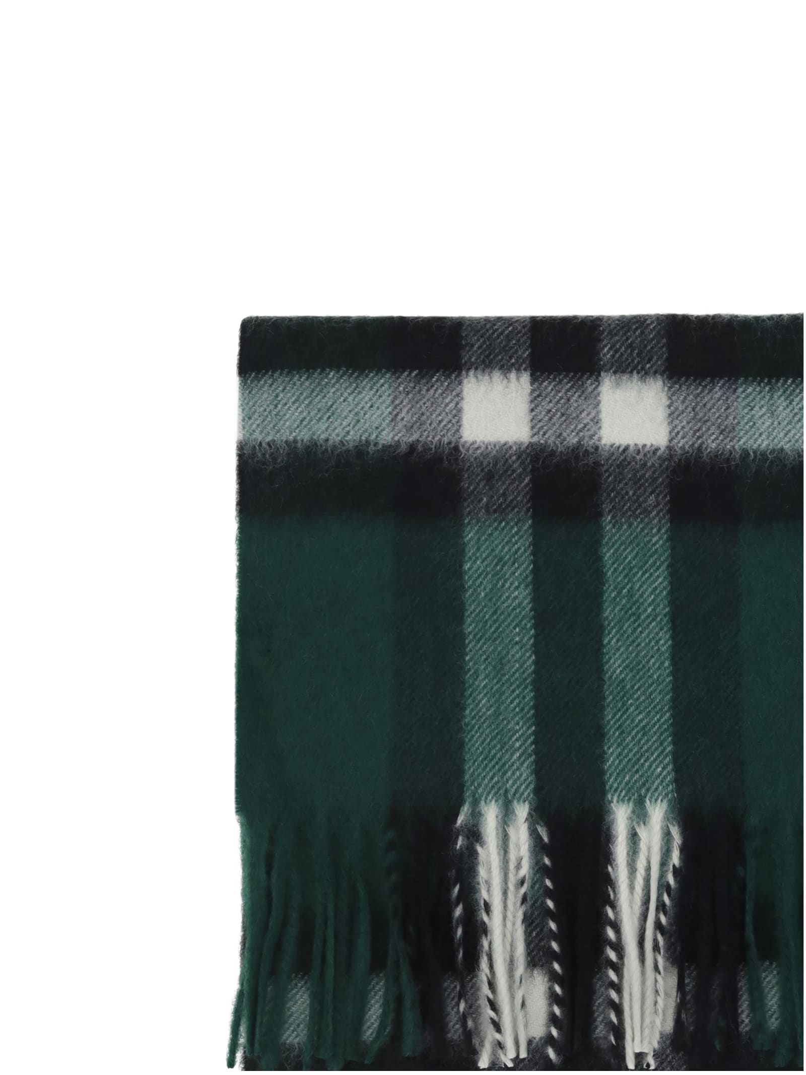 Shop Burberry Scarf In Green